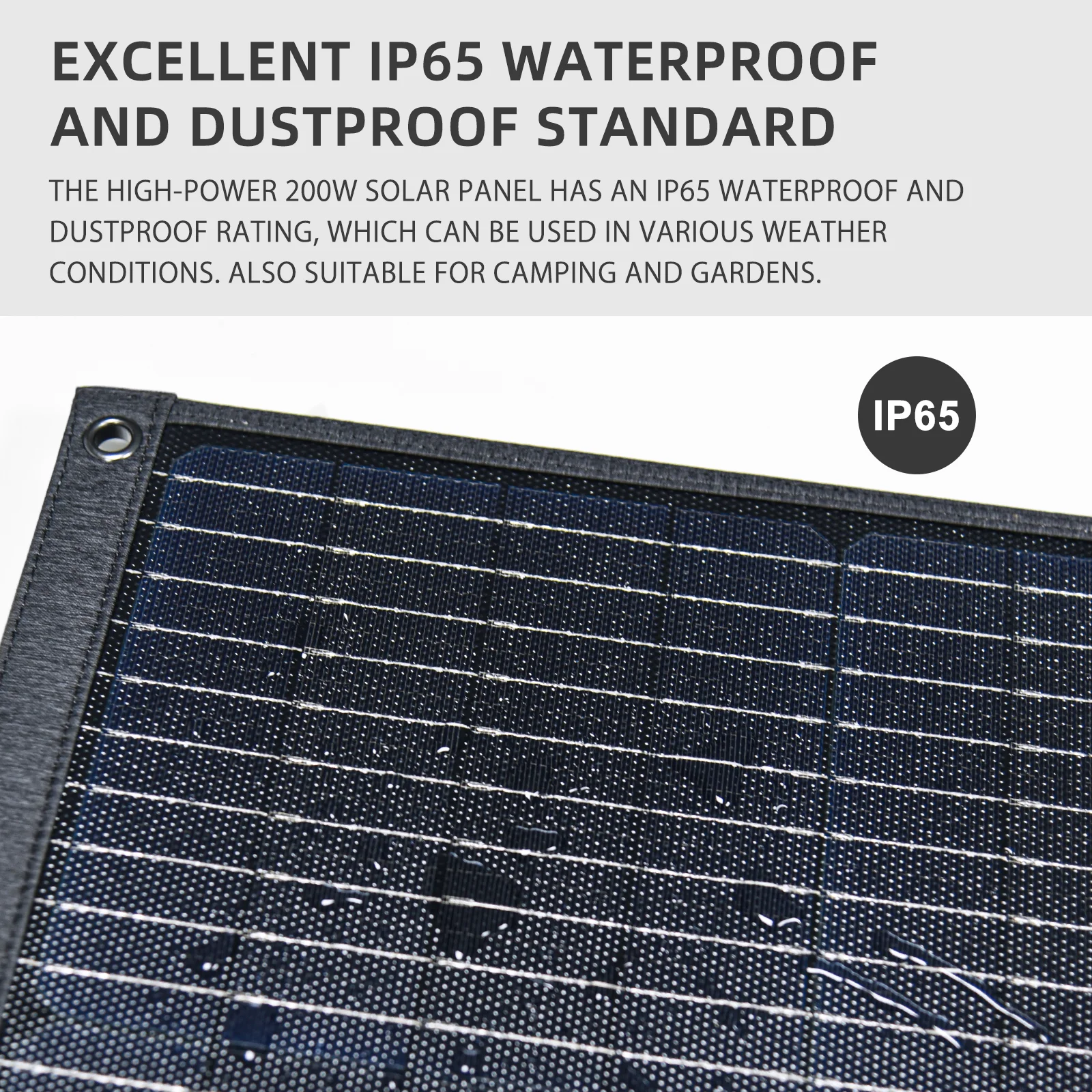 TALLPOWER 200W Portable Foldable Solar Panel High-capacity Solar Charger High Speed Charging 1.5 Hours to Fully Charge