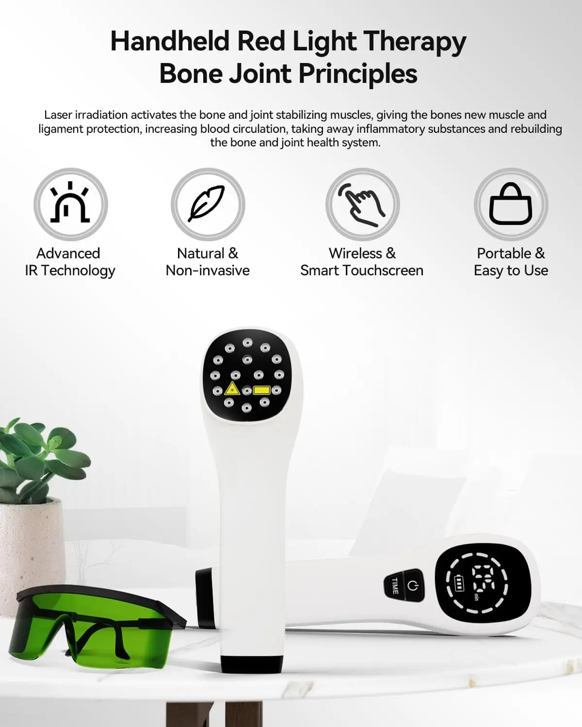 4x808nm Laser Therapy Device for Body Pain Relief LLLT Physiotherapy Equipment for Knee Pain Arthritis Frozen Shoulder for Horse