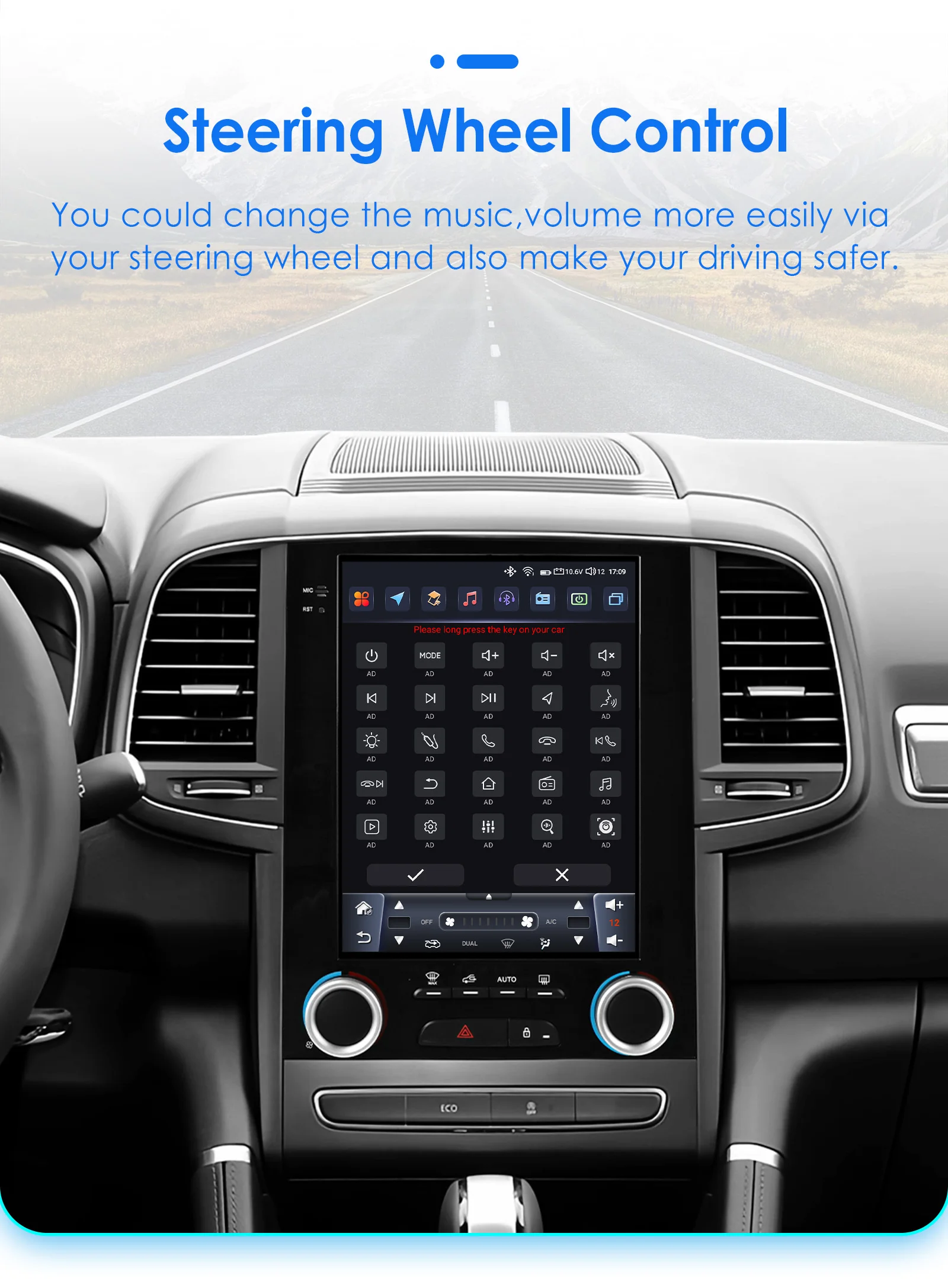 Hizpo Car Android For Renault Megane 4 Radio Samsung Koleos SM6 Talisman 2017 - 2019 For Tesla Style 4G WIFI GPS Navi Multimedia