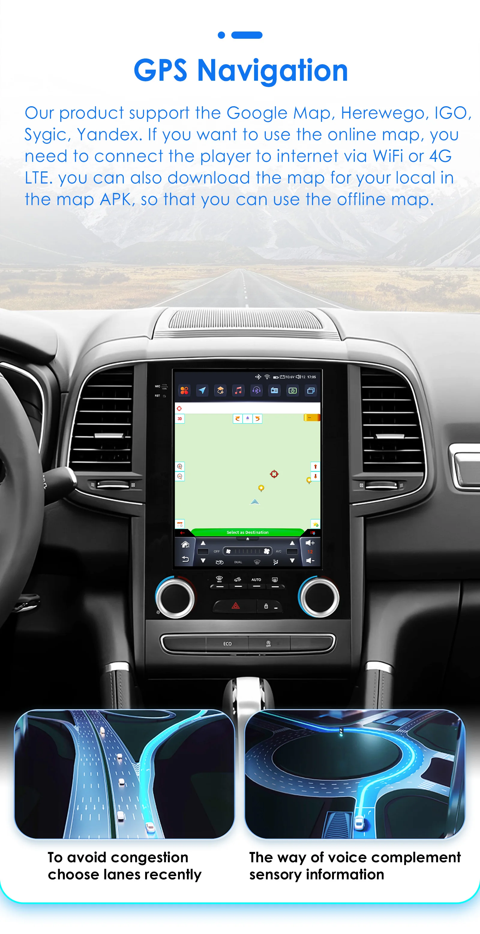 Hizpo Car Android For Renault Megane 4 Radio Samsung Koleos SM6 Talisman 2017 - 2019 For Tesla Style 4G WIFI GPS Navi Multimedia