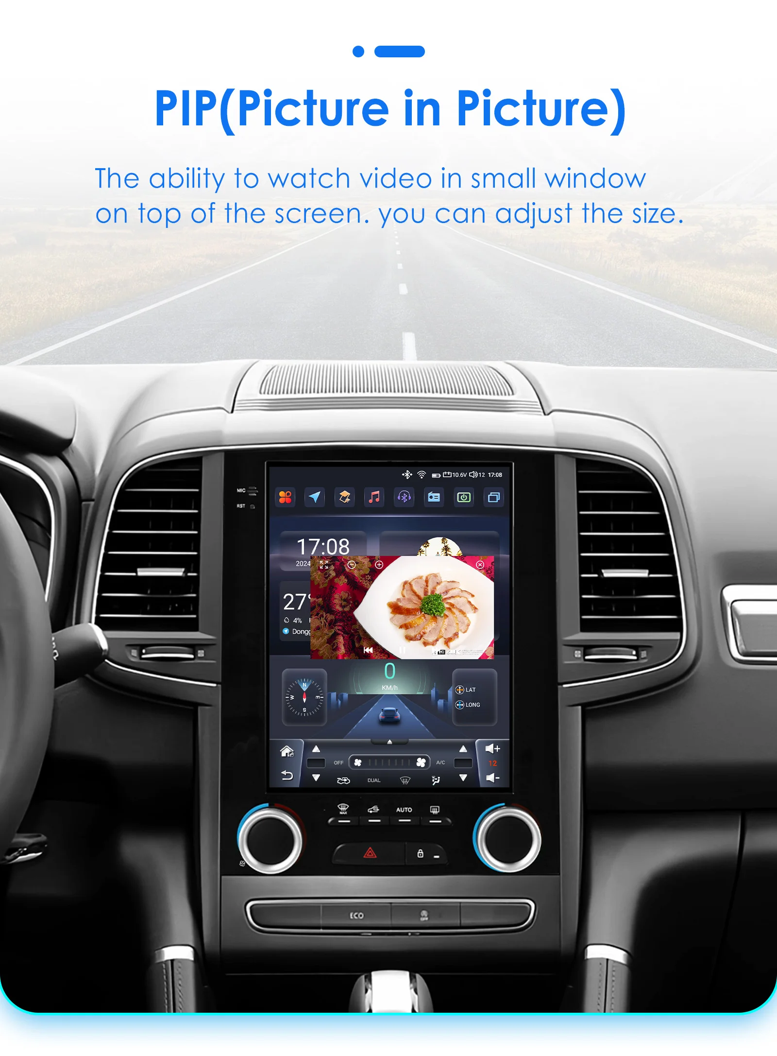 Hizpo Car Android For Renault Megane 4 Radio Samsung Koleos SM6 Talisman 2017 - 2019 For Tesla Style 4G WIFI GPS Navi Multimedia
