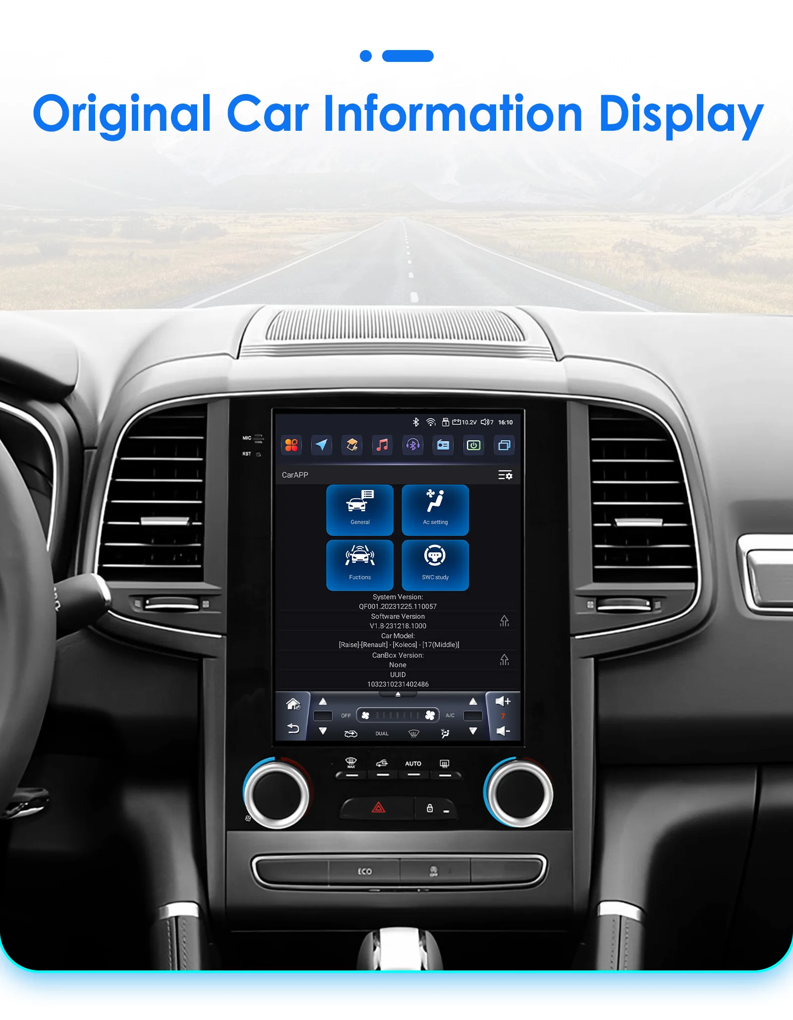 Hizpo Car Android For Renault Megane 4 Radio Samsung Koleos SM6 Talisman 2017 - 2019 For Tesla Style 4G WIFI GPS Navi Multimedia