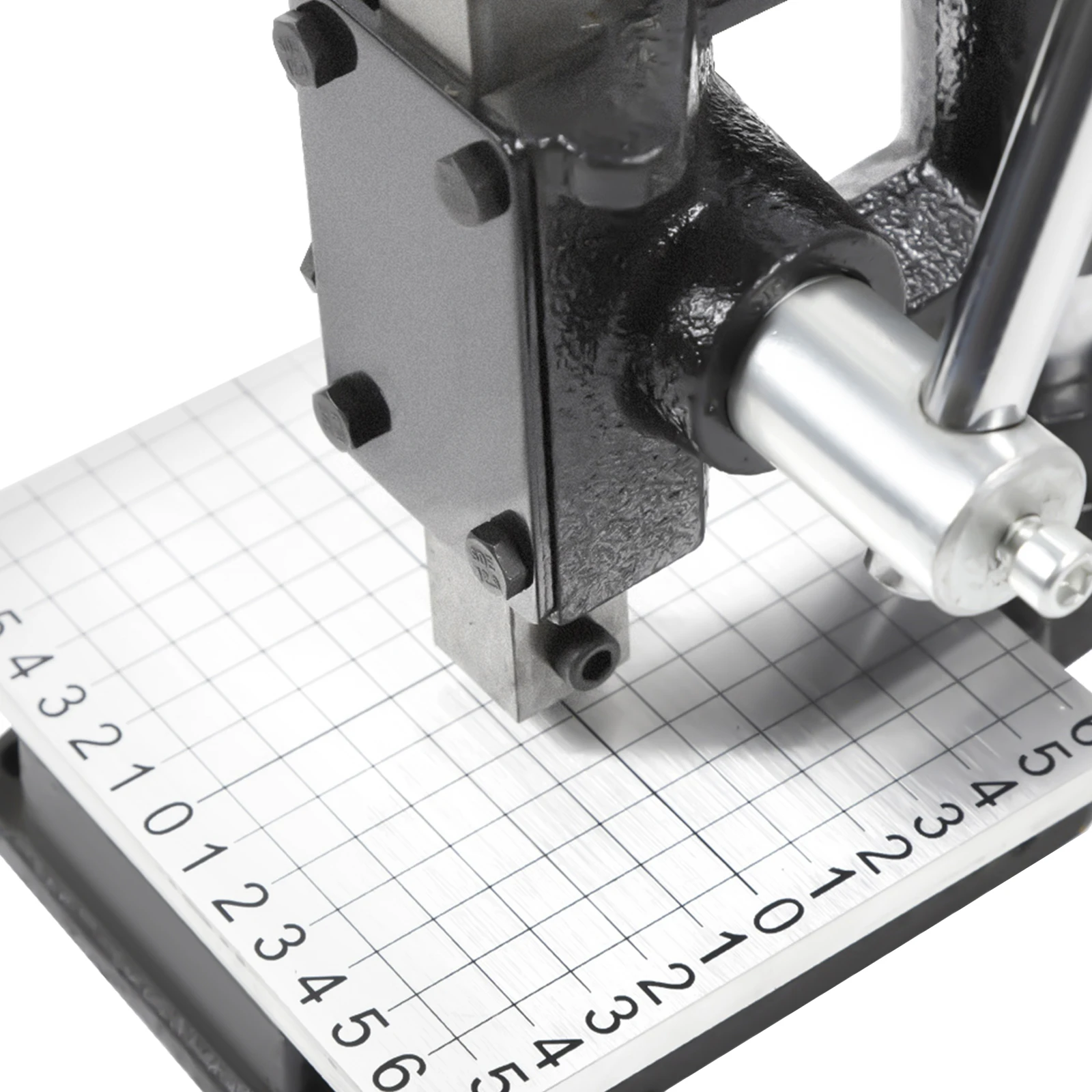 Manual Press Puncher 0-16cm Adjustable Height for Leather Craftsmen for Punching Pronging Stamping Processes