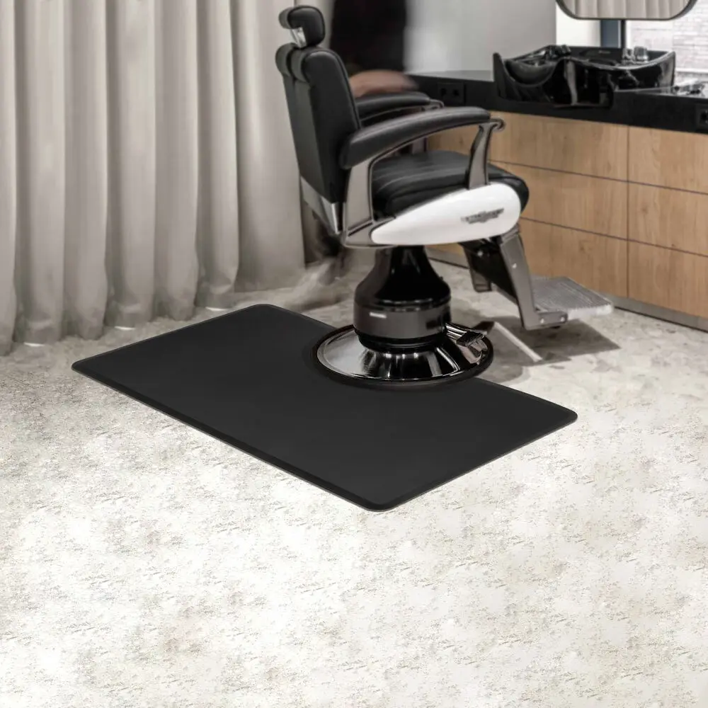 Salon Floor Mat 3ft X 5ft Anti Fatigue Barber Shop Chair Mat for Chair Base Anti Slip and Waterproof PU Mat