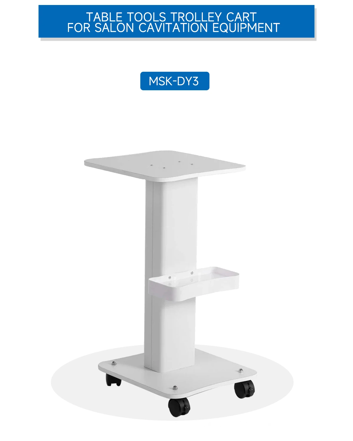 NEWGAGA Beauty Salon Stand Rolling Trolley Machine Cart SPA Wheel Holder Storage Equipment Organizer 3 Tier with Push Handle