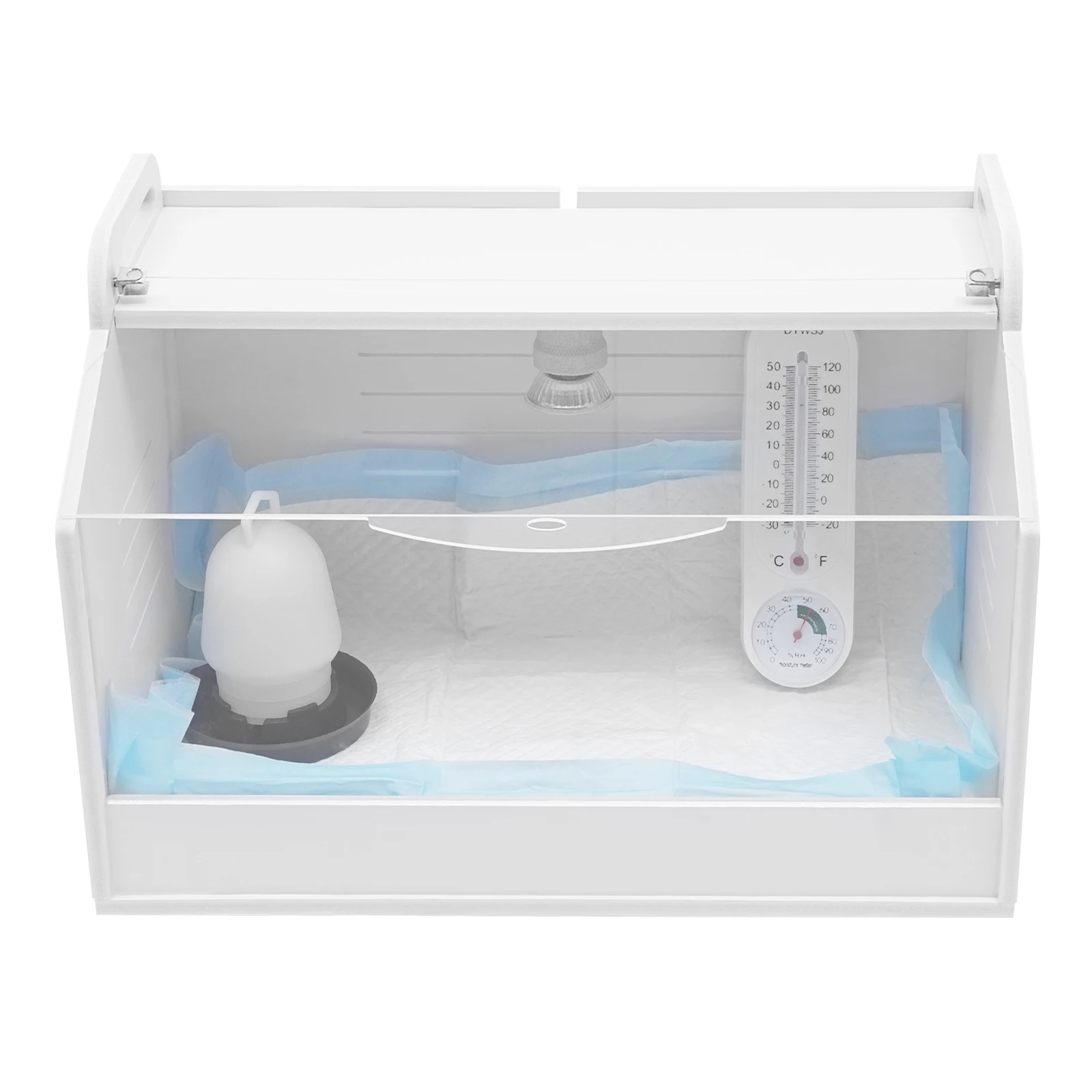 20 Eggs Incubator, Chicken Brooding Incubator with Thermometer, Household Brooder Farm Chicken Goose Duck Bird Egg Incubat