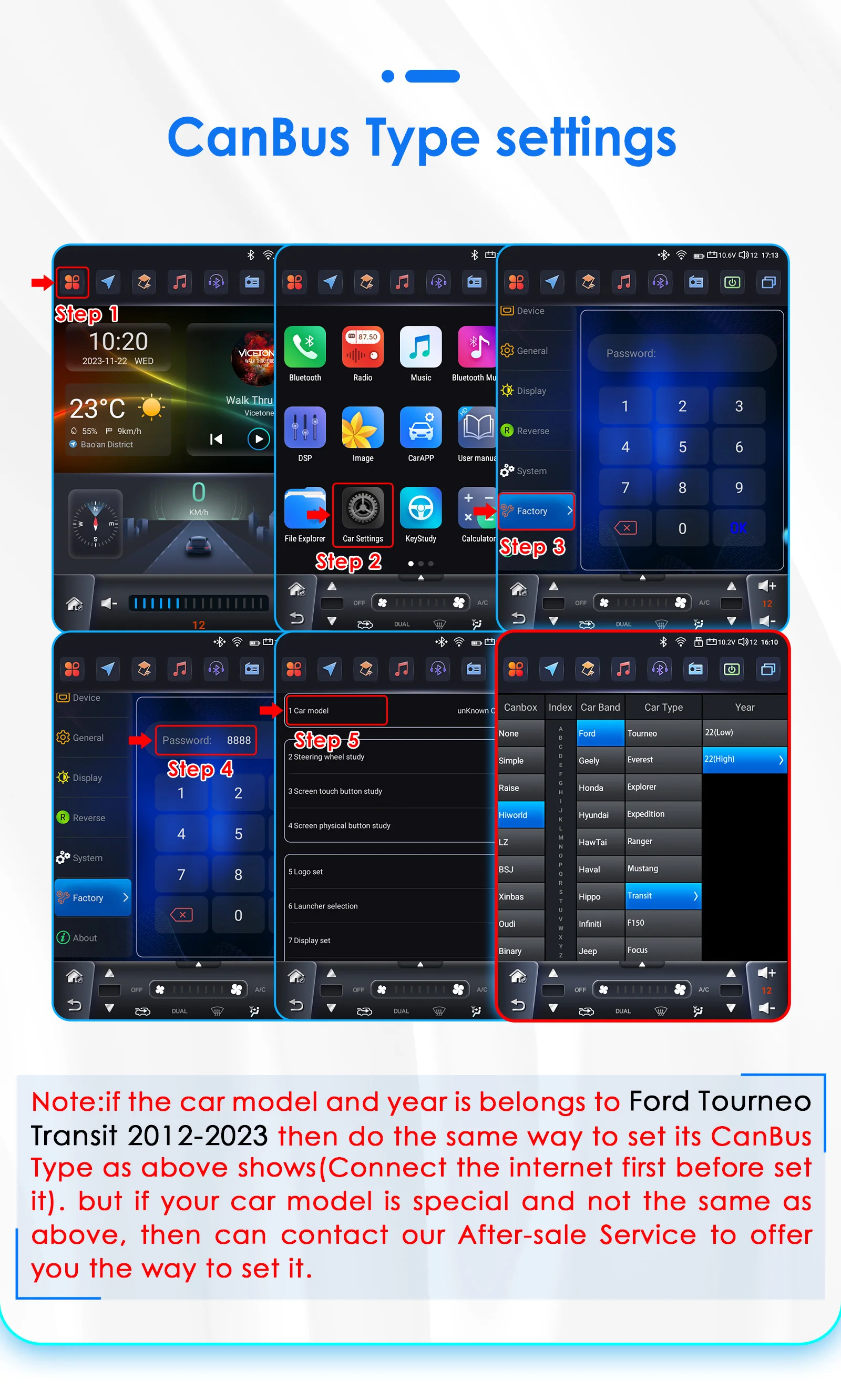 Hizpo 9.7" ForTesla Style Radio For Ford Tourneo Transit 2012-2023 4G Car Multimedia GPS Wireless CarPlay Android Auto Navi Wifi