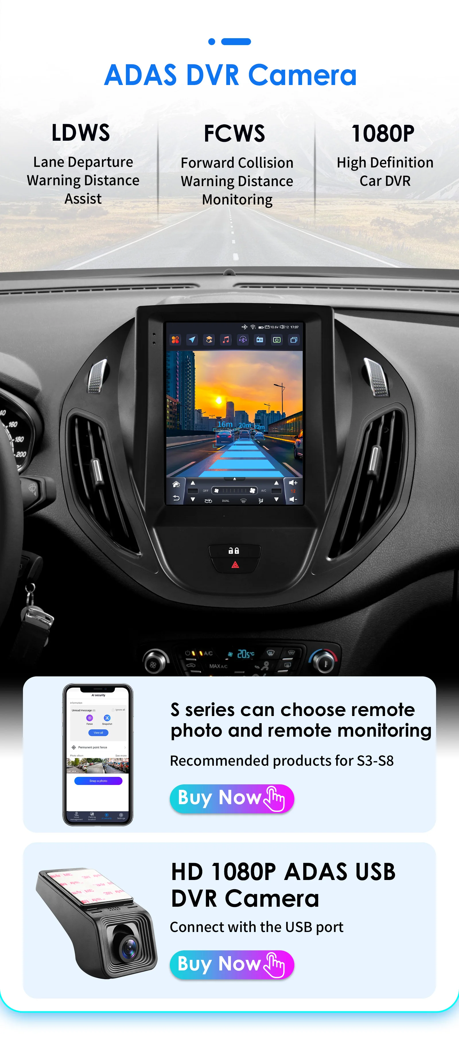 Hizpo 9.7" ForTesla Style Radio For Ford Tourneo Transit 2012-2023 4G Car Multimedia GPS Wireless CarPlay Android Auto Navi Wifi