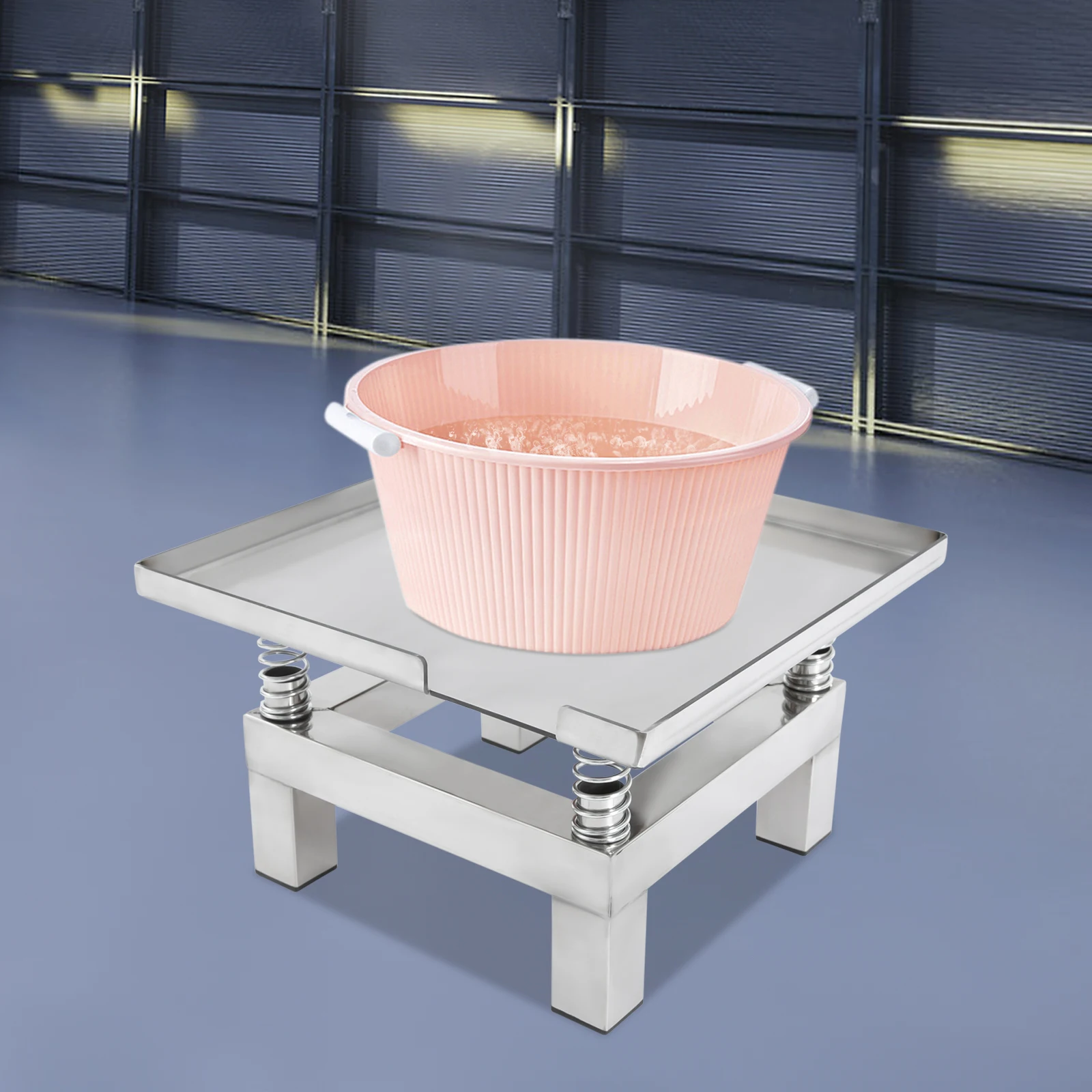 35*35cm 50w 3600rpm Large-Capacity Concrete Vibration Table Vibration Platform Stainless Steel Efficient Vibration Durable