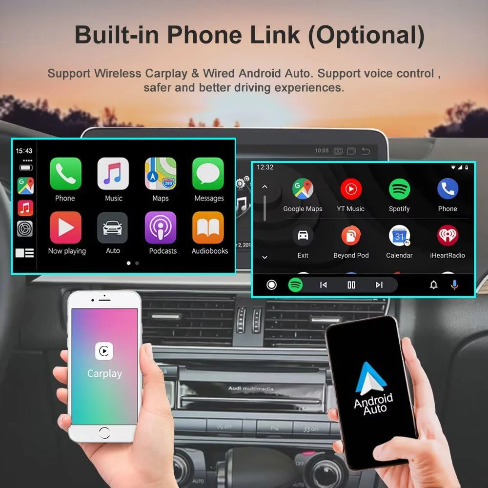 BONROAD For Audi Q5 2009-2016 Android Car Radio Multimedia Player Carplay Touch Screen Bluetooth WIFI GPS Navigation Stereo