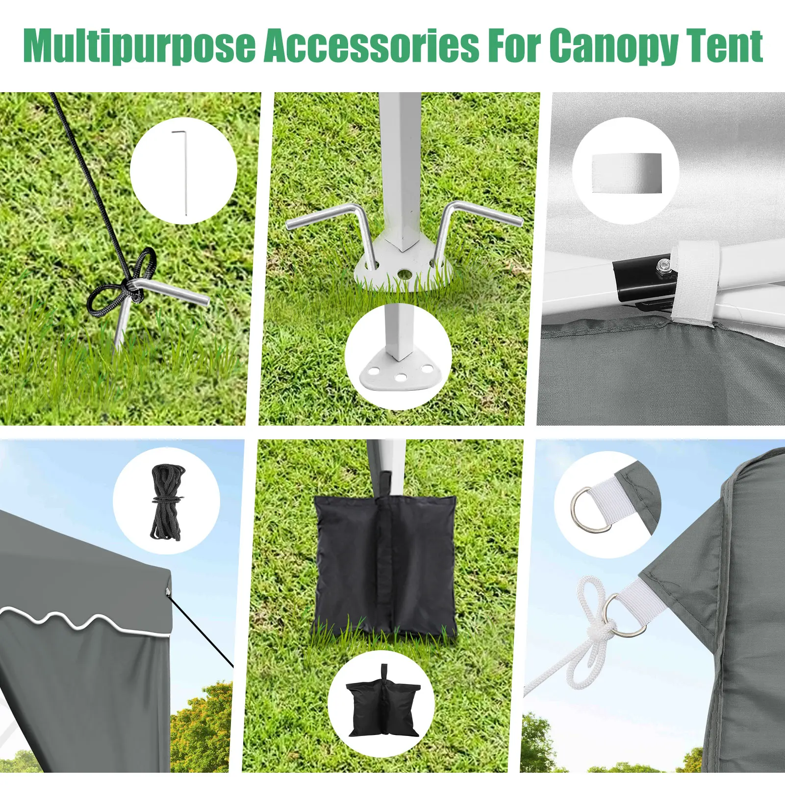 3x6m Folding Gazebo Party Tent Pop Up Canopy Garden Gazebo With 6 Side Wall 4 Sandbags For Weddings Backyard Market Event Tents