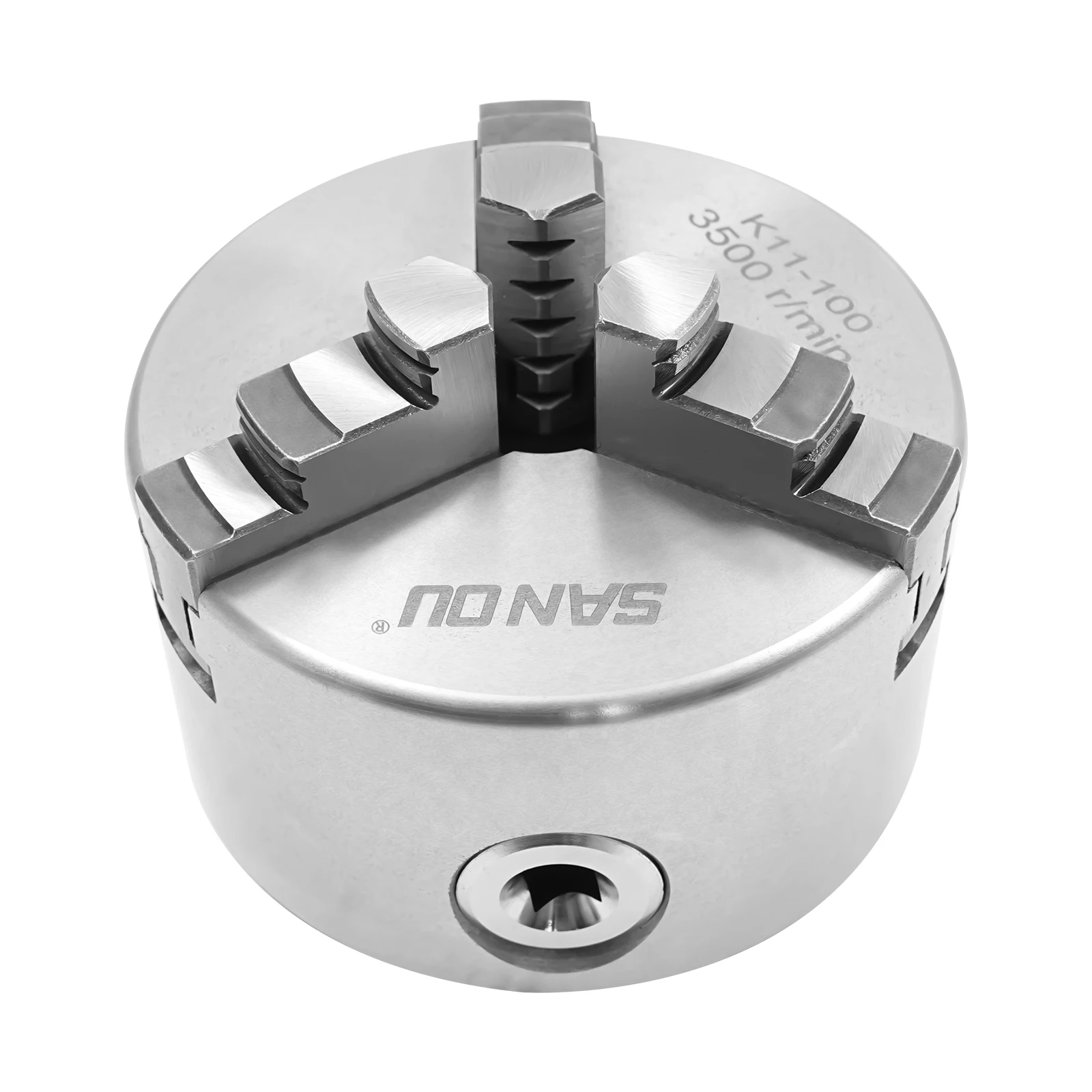 3-Jaw Self-Centering Lathe Chuck | Precision 30-90 mm Clamping for CNC/Metalworking | HRC54 Hardened Chuck with Spring/Wrench