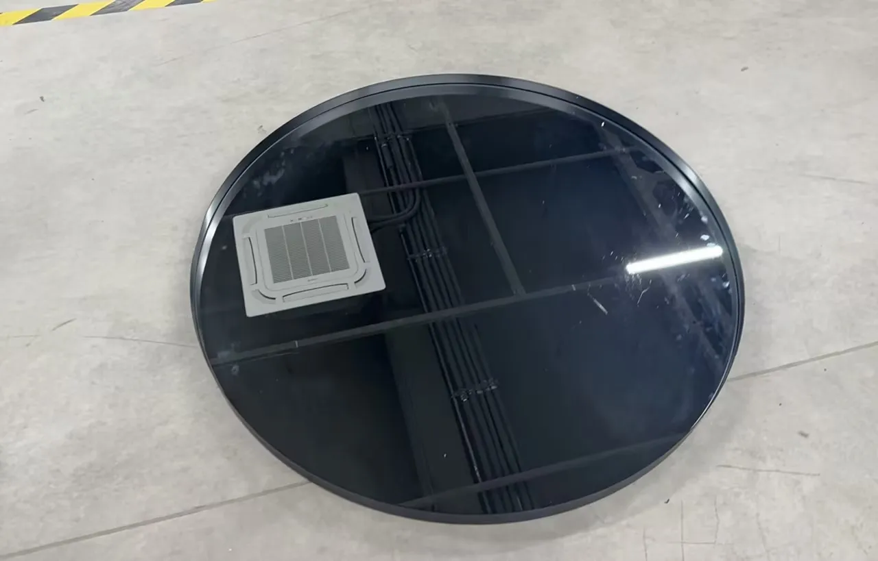 Wall Mirror with Black Brushed Metal Frame for Bathroom Bedroom Entrance Wall Decoration,Round Bathroom Mirror 60x60 / 80x80cm