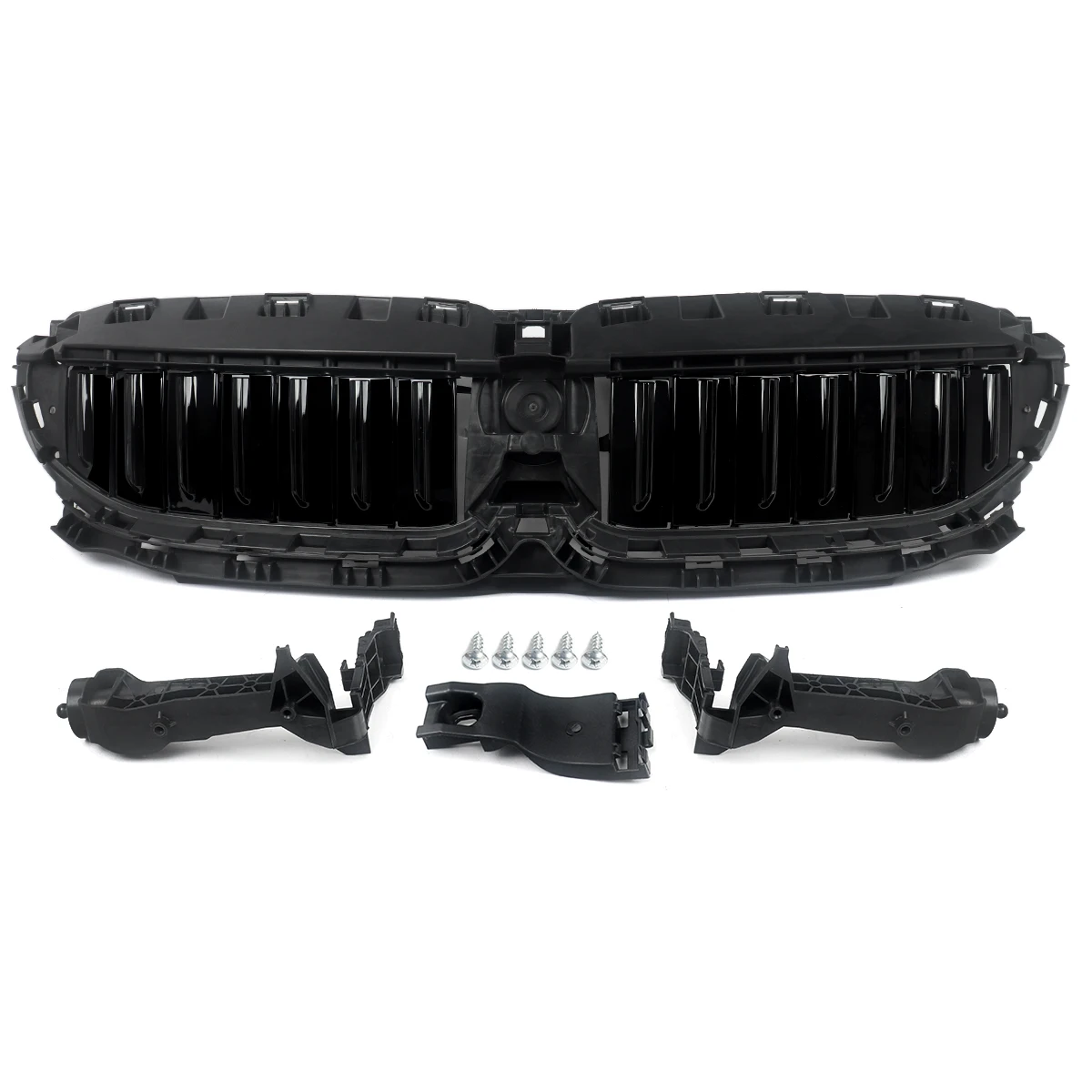 Front Radiator Grille Active Air Shutter Black Compatible with BMW G20 G21 330i 2019-2022 Automotive Exterior Parts 51749465188