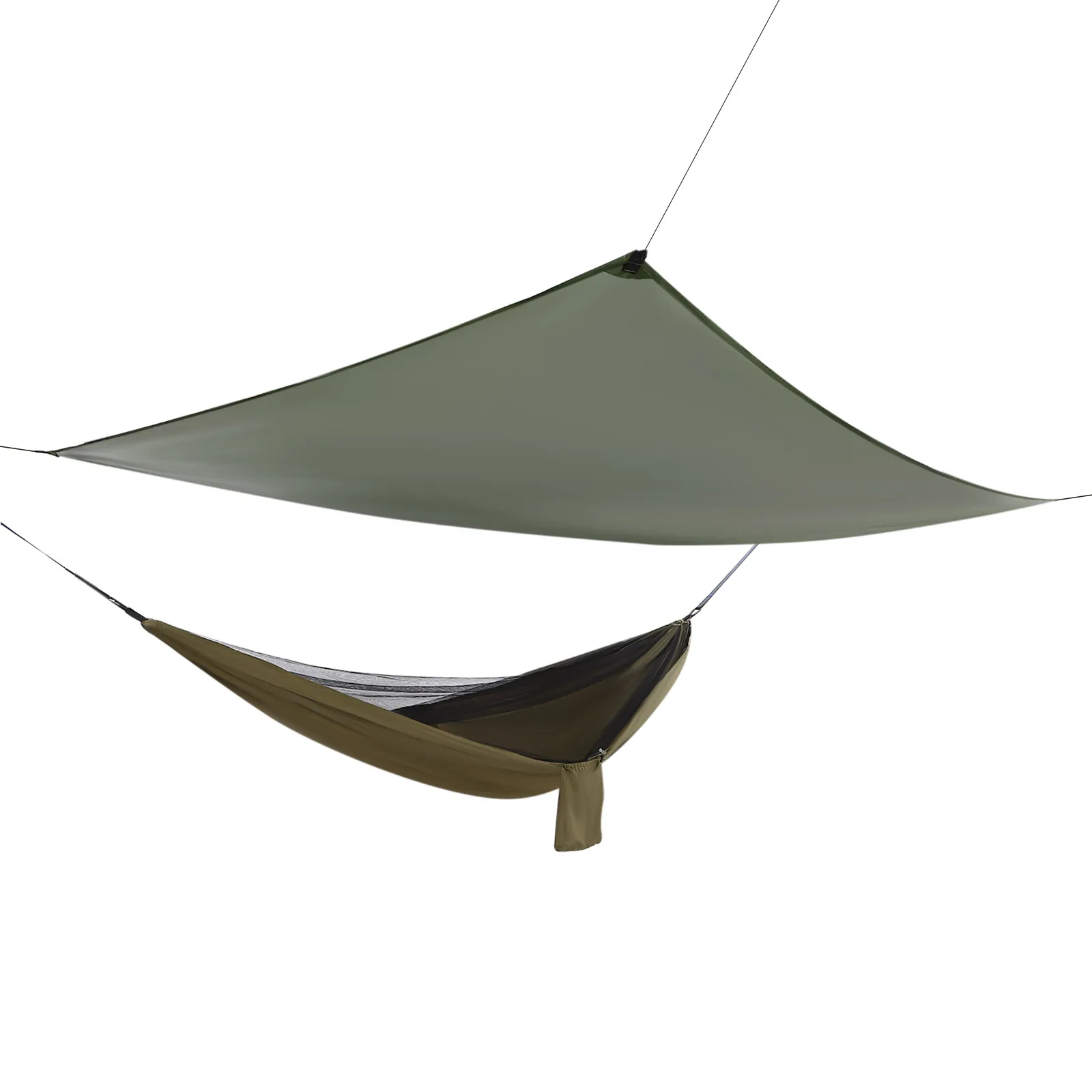 Portable Camping Hammock and Canopy Awning Olive Drab Beach Hammock Canopy
