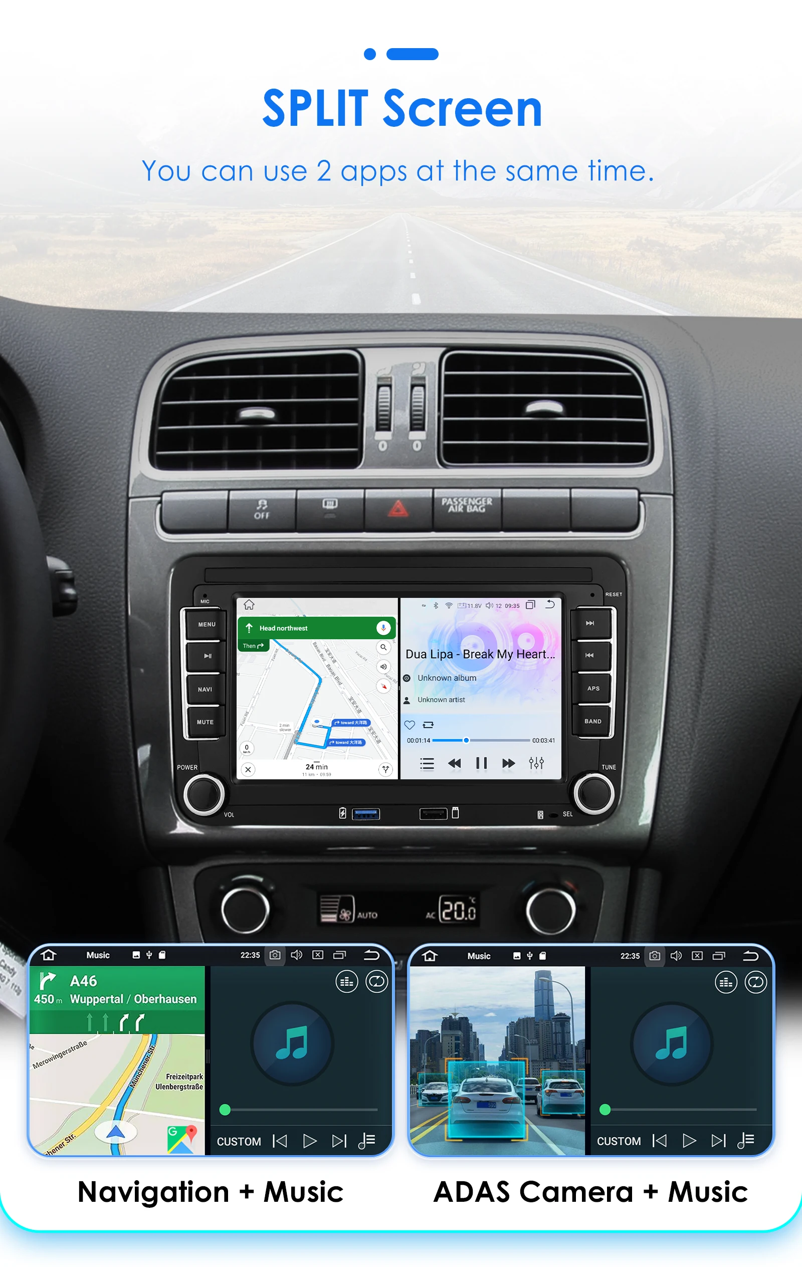 Android13 Car Radio For Volkswagen Skoda Octavia golf 5 6 touran passat polo Jetta 2Din Car Multimedia Player GPS WiFi Carplay