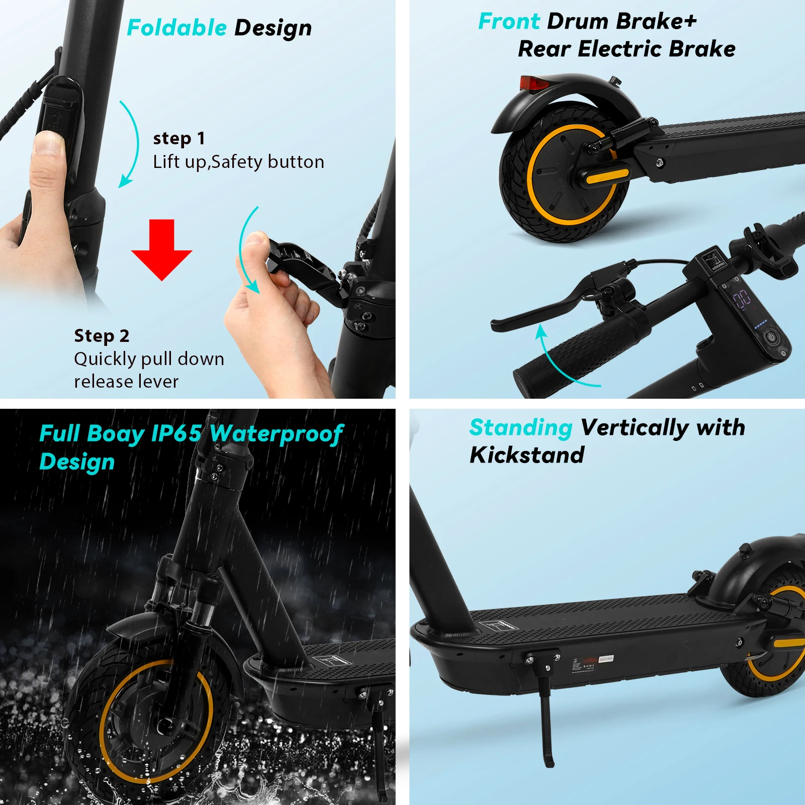 2026 New JUICEASE 7.8-14.5AH Electric Scooter High Speed 25-45KM Ultra Long Range Smart Aovopro APP Electric Scooter with Double Brake