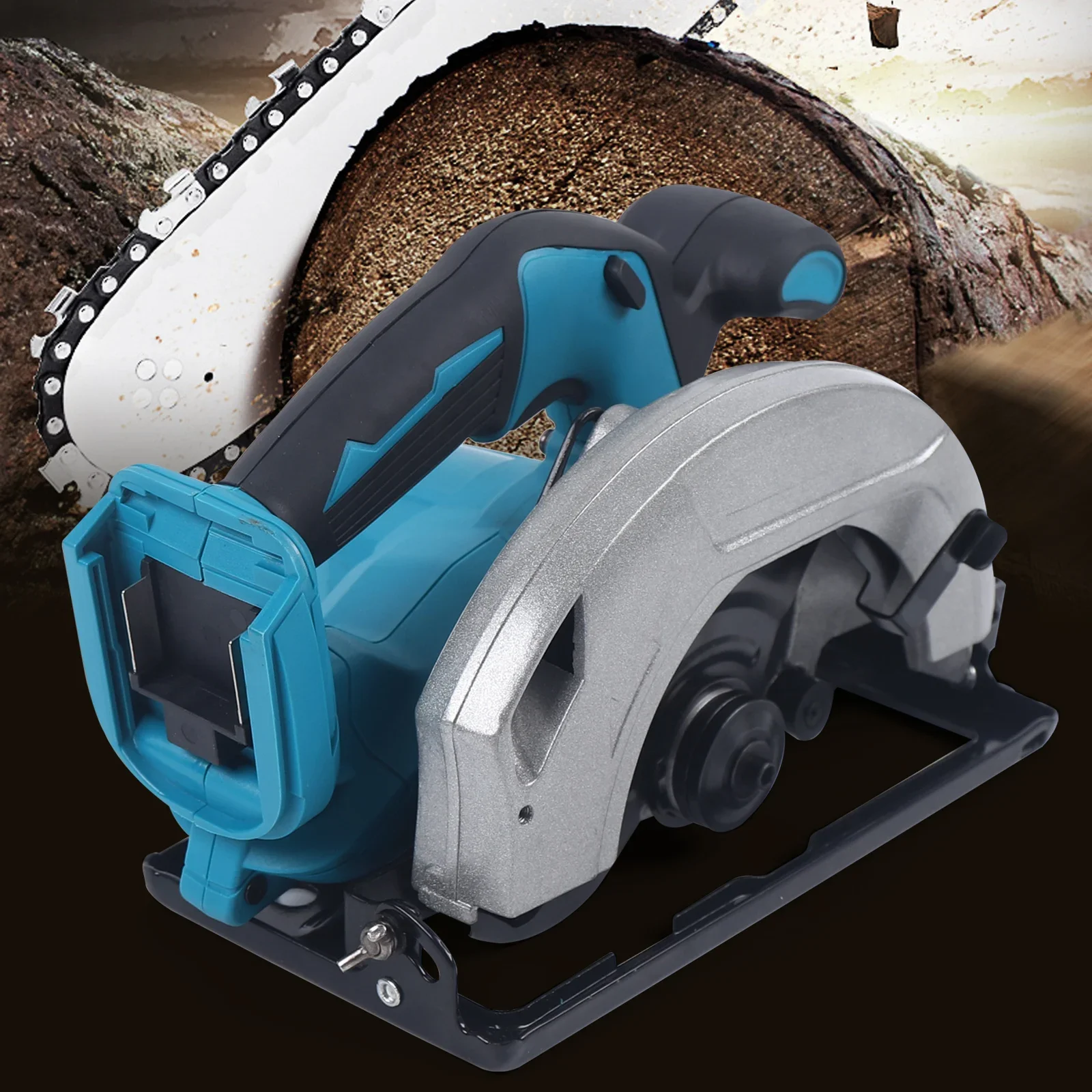 Brushless Electric Circular Saw 1380W 4500RPM Brushless Cordless Circular Saw Power Tool 178mm For 18V Battery