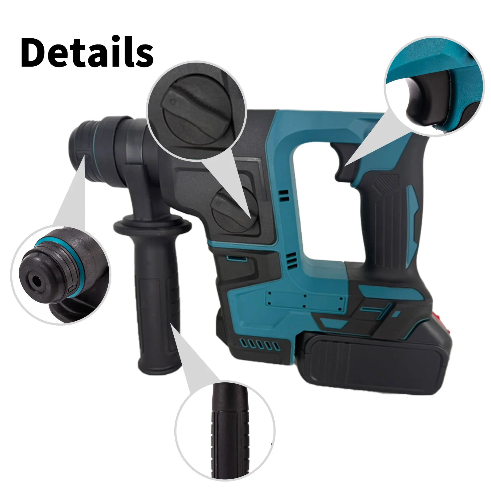 Brushless Electric Hammer Drill Rechargeable Cordless Rotary Hammer Drilling And Chiseling Tool For Cut Concrete Steel Or Wood