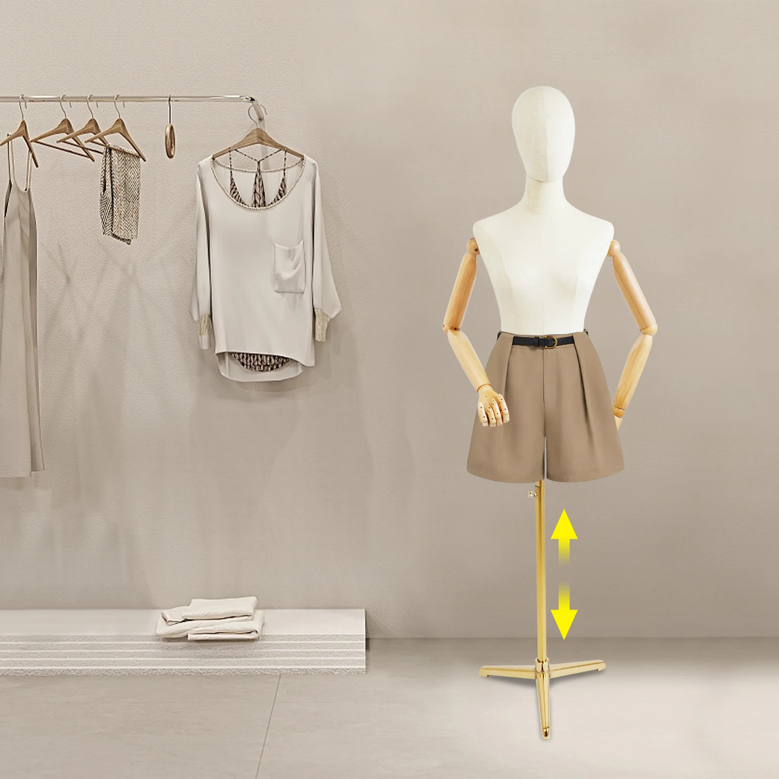 Female Mannequins Female Clothes Rack Mannequin Body Stand Half Body Female Nude Model