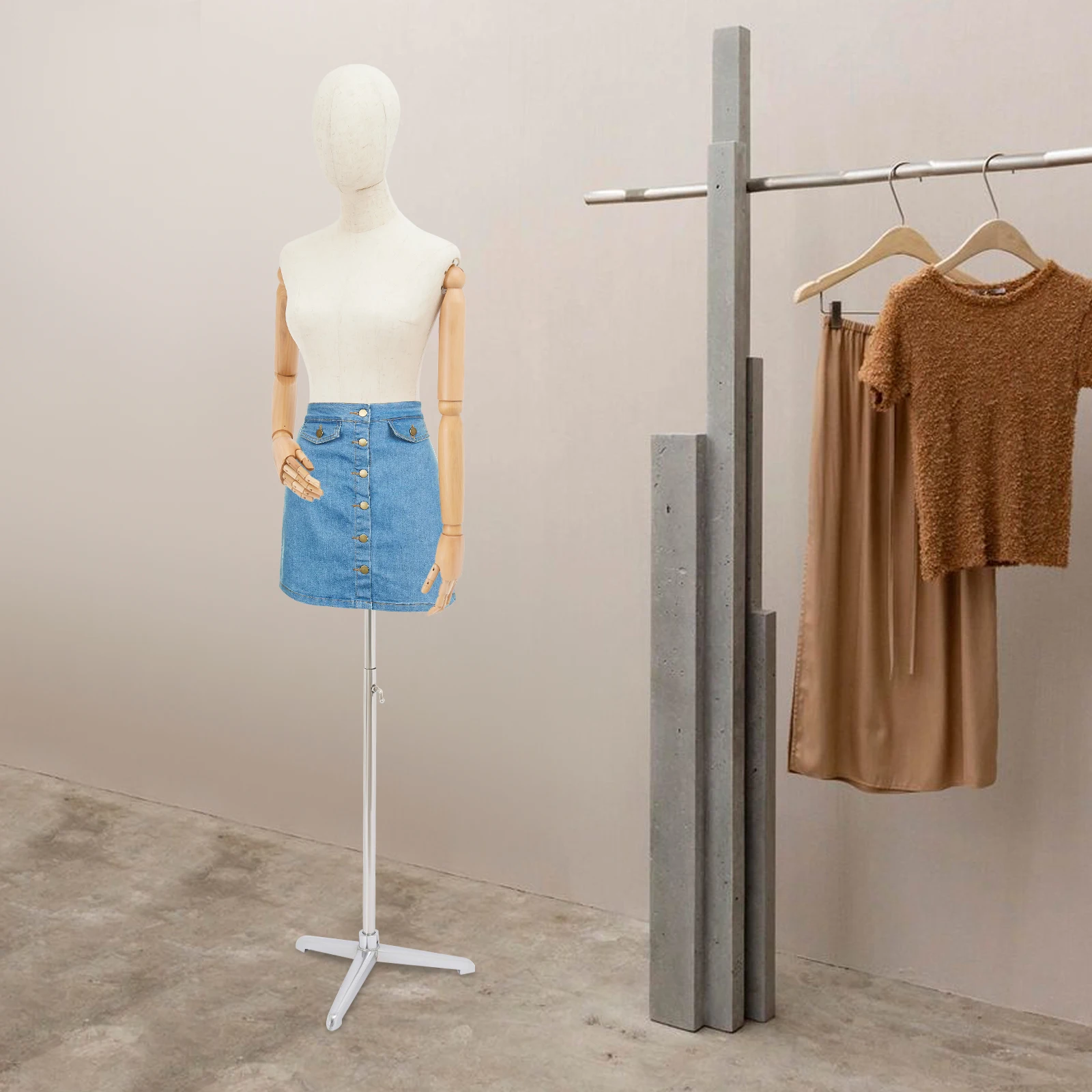 Female Mannequins Female Clothes Rack Mannequin Body Stand Half Body Female Nude Model