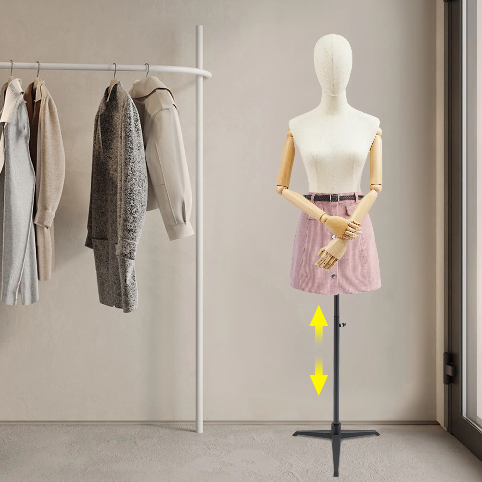 Female Mannequins Female Clothes Rack Mannequin Body Stand Half Body Female Nude Model