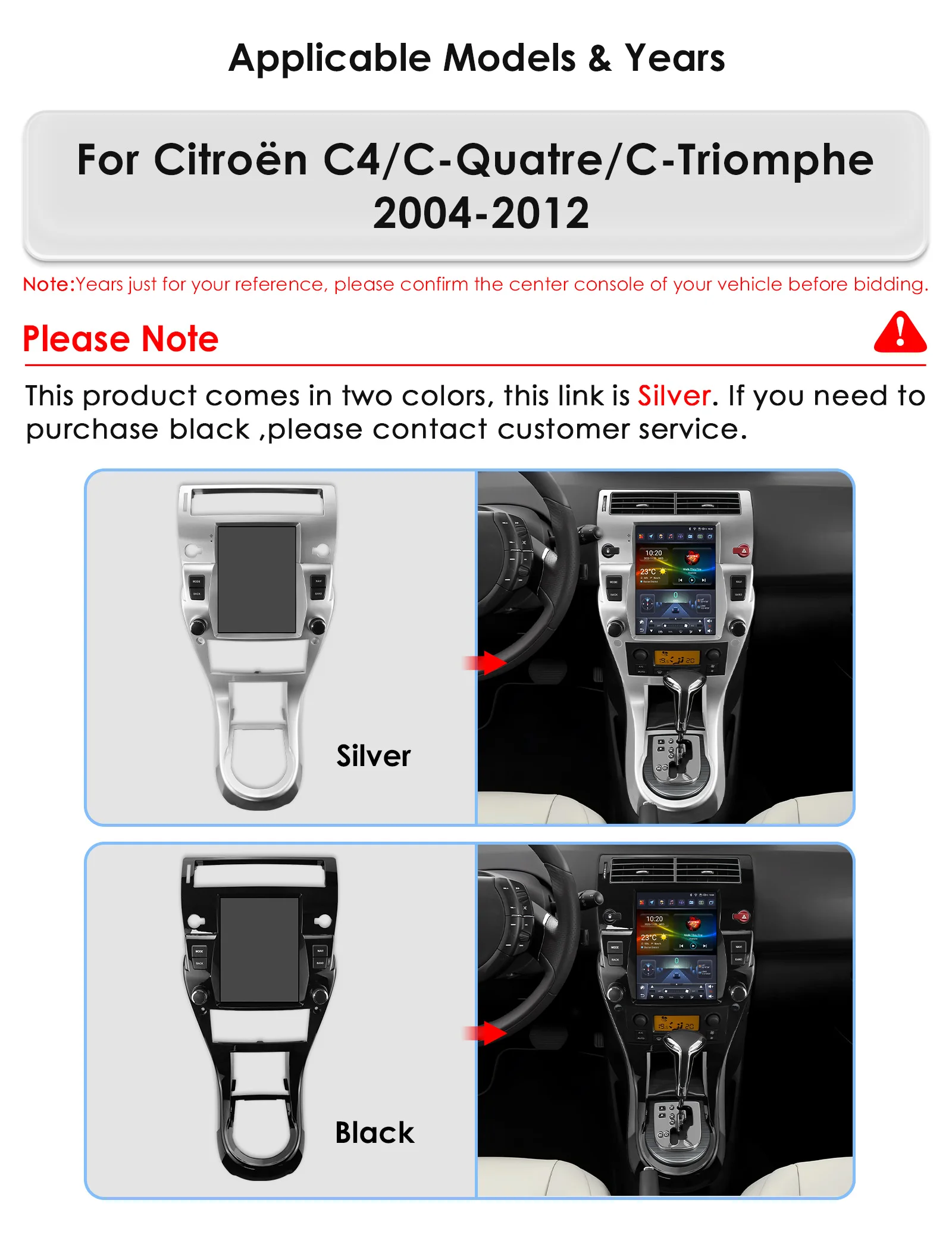 Hizpo 9.7" For Tesla Style Car Radio For for Citroen C4 C-Triomphe C- Quatre 2004 - 2012 Carplay Android Auto Electronic Devices