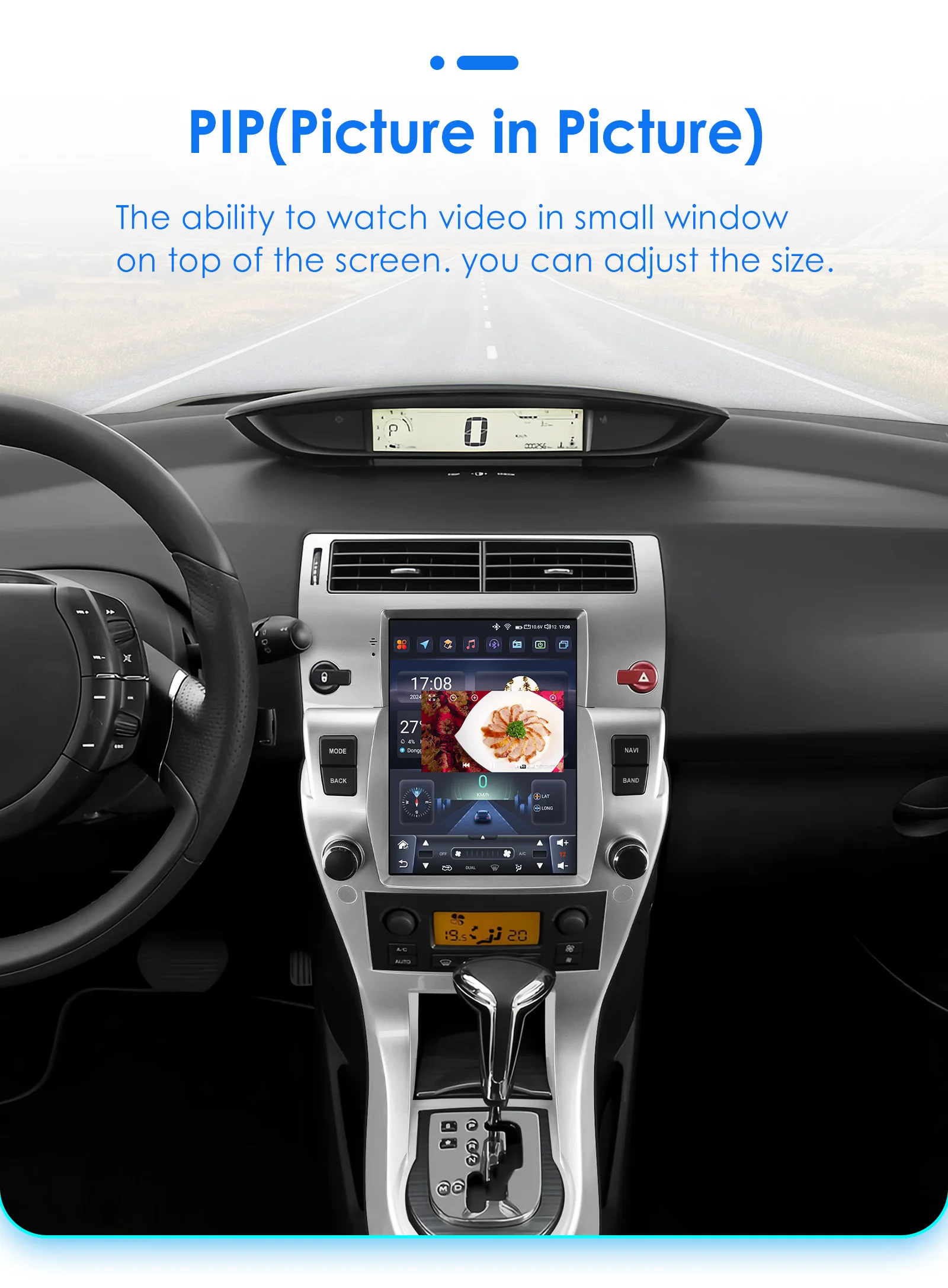 Hizpo 9.7" For Tesla Style Car Radio For for Citroen C4 C-Triomphe C- Quatre 2004 - 2012 Carplay Android Auto Electronic Devices
