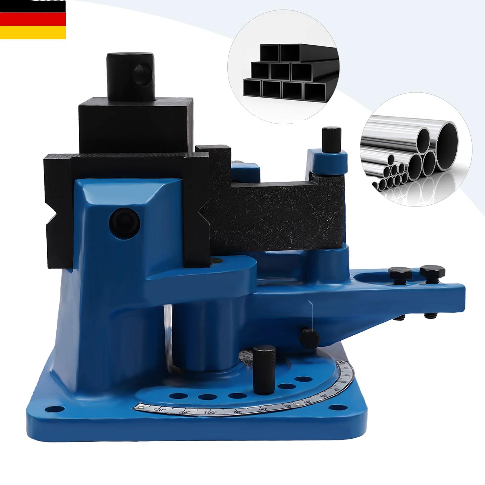 Max 15.8mm Metal Scroll Bending Machine 0-120° Universal Bender for Steel Iron Cooper Aluminum Grids, Gates, Railings - UB70