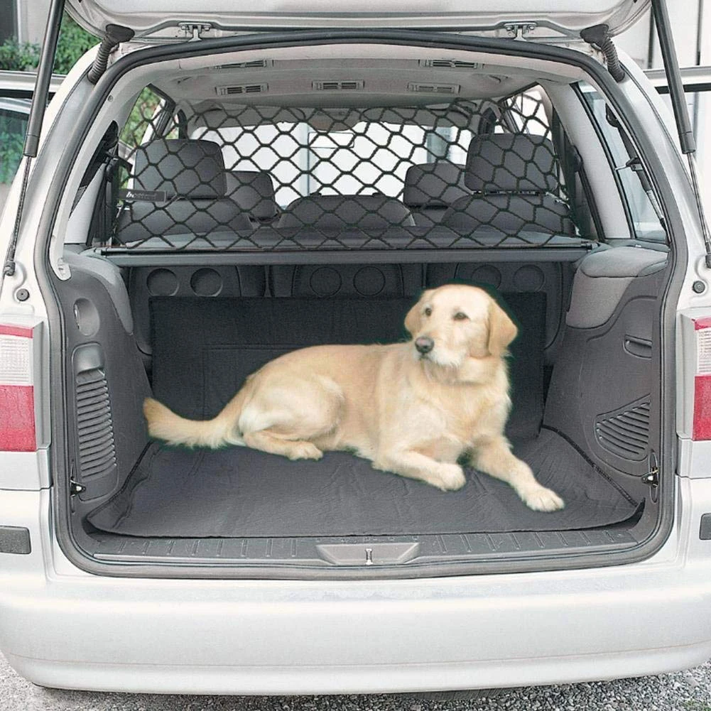 Dog Car Net Barrier Pet Car Divider Back Seat Barrier Net, Easy to Install and Remove, Car Dog Divider for SUV Trucks