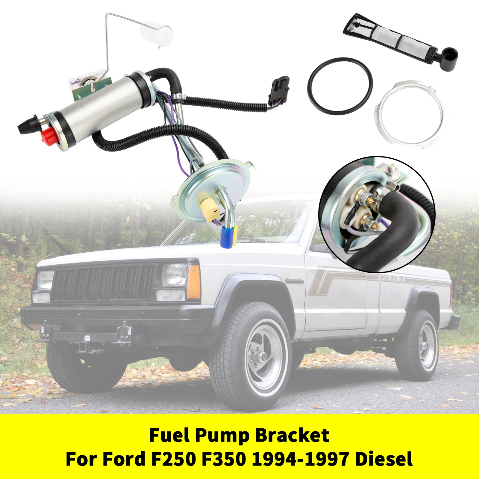Artudatech Gas Tank Sending Unit with F.I. with the Fuel Pump Fit Jeep Comanche MJ 1987-1990