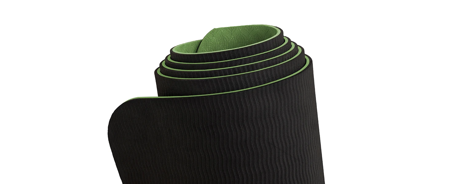 80Cm/100Cm Yoga Mat Non Slip Tpe Gymnastics Mat for Pilates Fitness & Training Sports Mat for Yoga Pilates & Gym