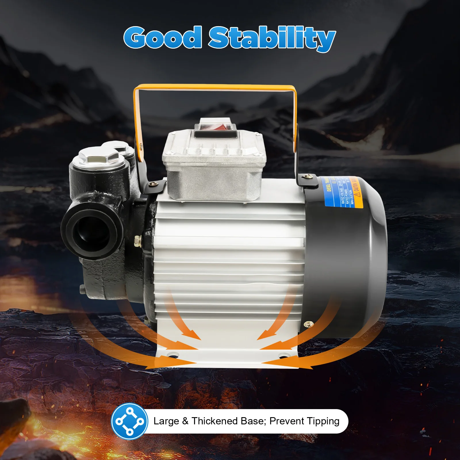 60L/Min Self Priming Electric Oil Pump Transfer Fuel Oil Diesel 550W Biodiesel Pump Heating Oil Pump Delivery Pump Suction Pump