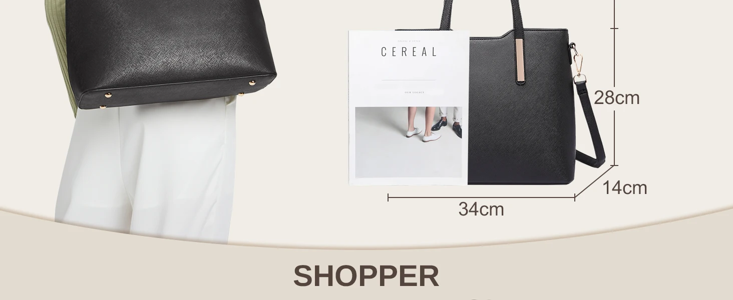 Miss Lulu WOMEN'S Shoulder bag Set 3 Piece Large Handle bag Carry bag Tote Bag Women handbag Comfortable