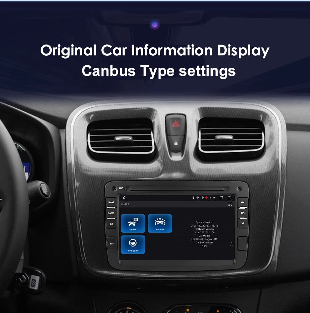 7" Hizpo 2Din Android Car Radio for Dacia Duster Logan Sandero Renault Captur Xray Symbol Dokker Auto Carplay GPS RDS DSP 4G BT