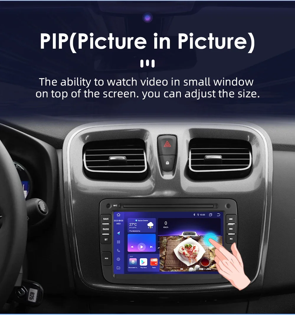 7" Hizpo 2Din Android Car Radio for Dacia Duster Logan Sandero Renault Captur Xray Symbol Dokker Auto Carplay GPS RDS DSP 4G BT