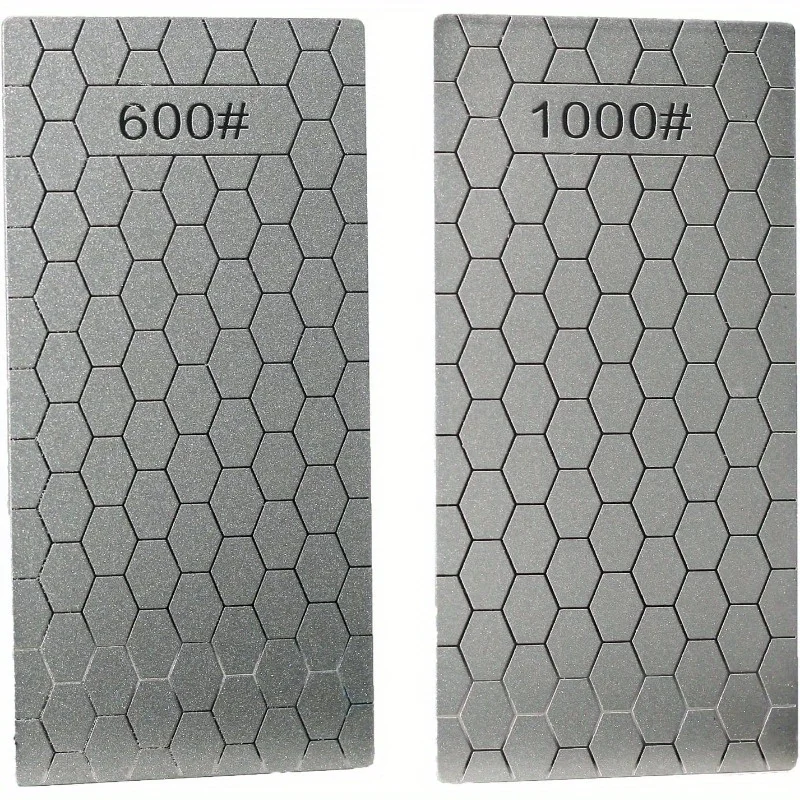 5 Pieces Diamond Sharpening Stone Set, Diamond Lapping Plate Coarse/Medium/Fine Grit Sharpener, 400/600/800/1000/1200 Grit