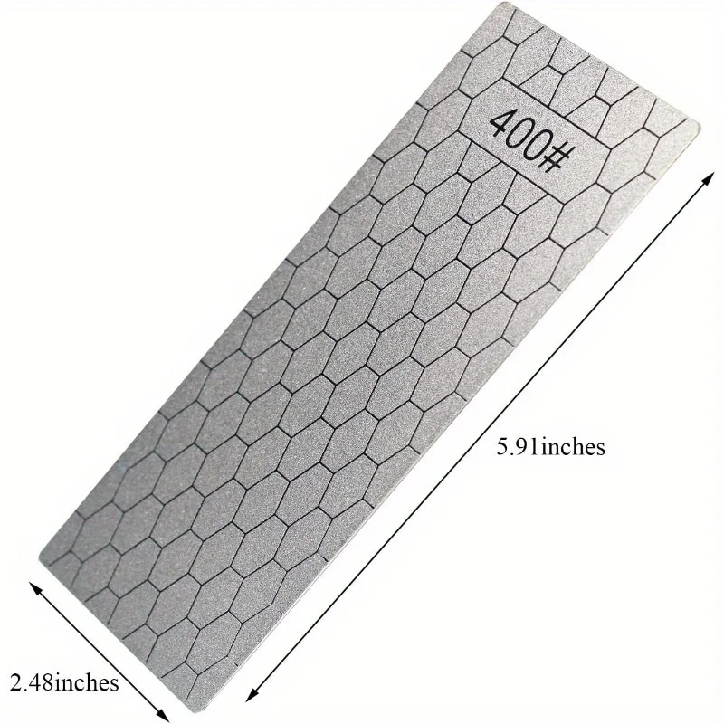 5 Pieces Diamond Sharpening Stone Set, Diamond Lapping Plate Coarse/Medium/Fine Grit Sharpener, 400/600/800/1000/1200 Grit