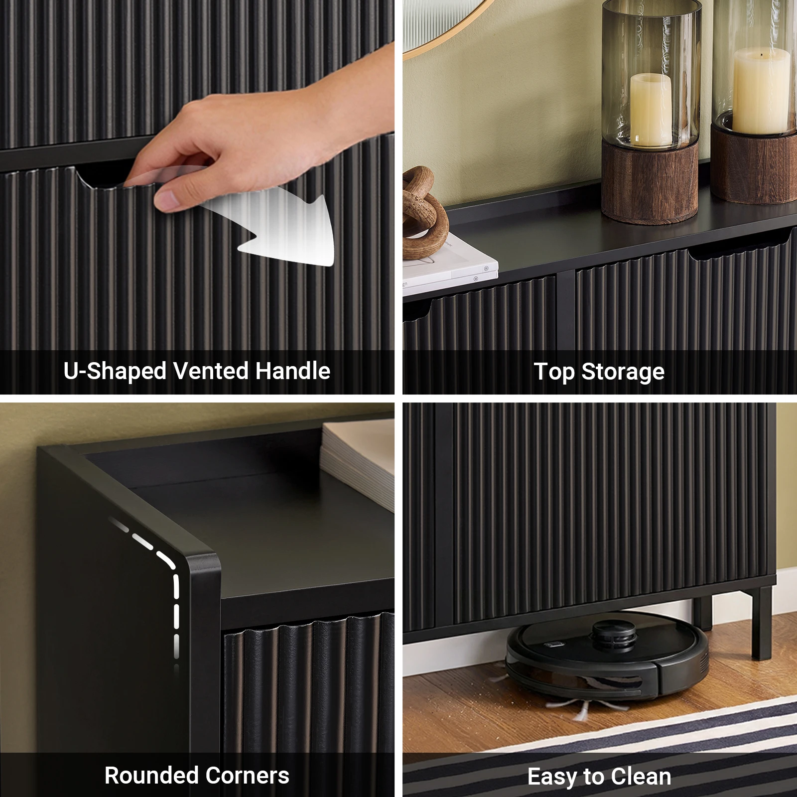 SoBuy FSR177-L 4 flap shoe cabinet narrow shoe rack 4 shelf surface shoe chest of drawers shoe shelf