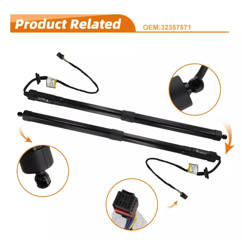 1 Pair Tailgate Powerlift For VOLVO V60 II 2018~2024 Electric Power Liftgate Support Tailgate Strut 32384406 32357571 32296298 31463261