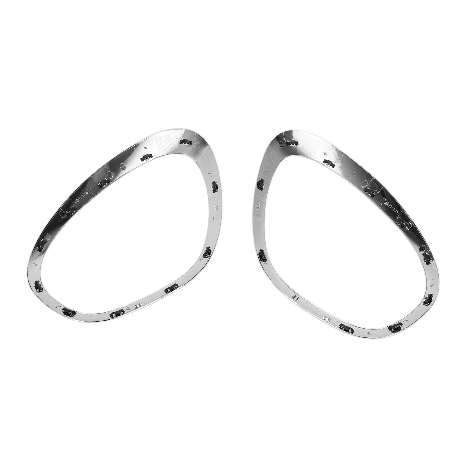 Artudatech 2X Chrome Headlight Trim Ring Bezels For Mini Cooper R60 Countryman 2011-2016