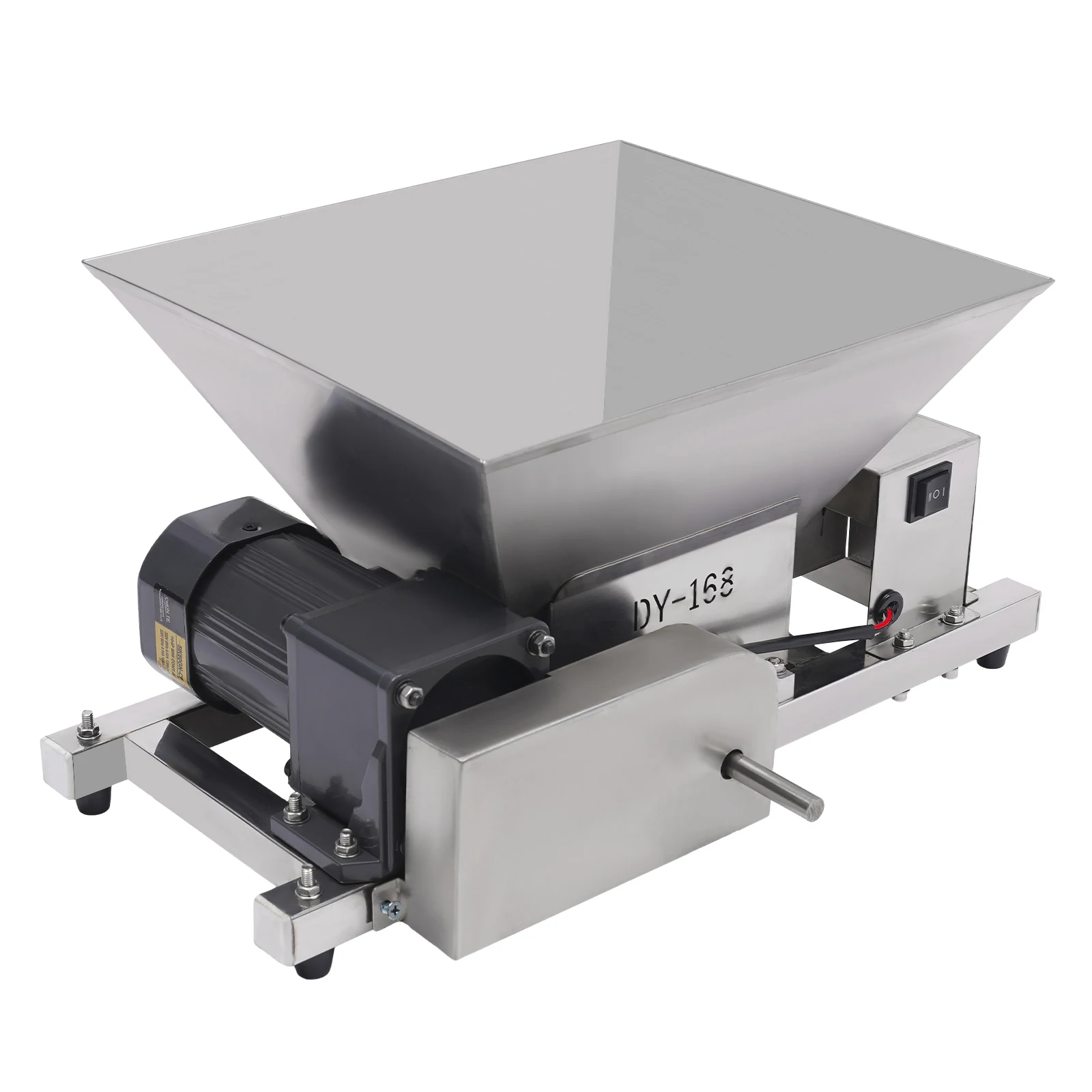 60W 220V Electric Grain Grinder Stainless Steel 4L/1.06gal 44lbs/h Rice Corn Grinding Machine