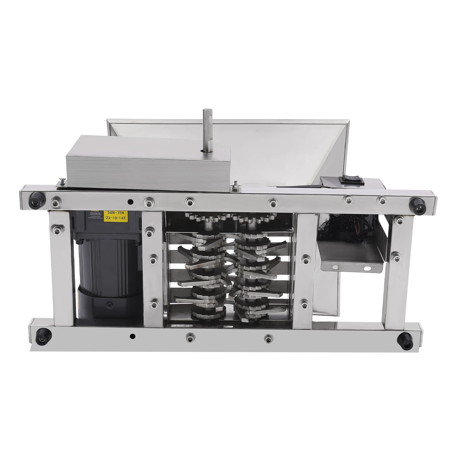 60W 220V Electric Grain Grinder Stainless Steel 4L/1.06gal 44lbs/h Rice Corn Grinding Machine