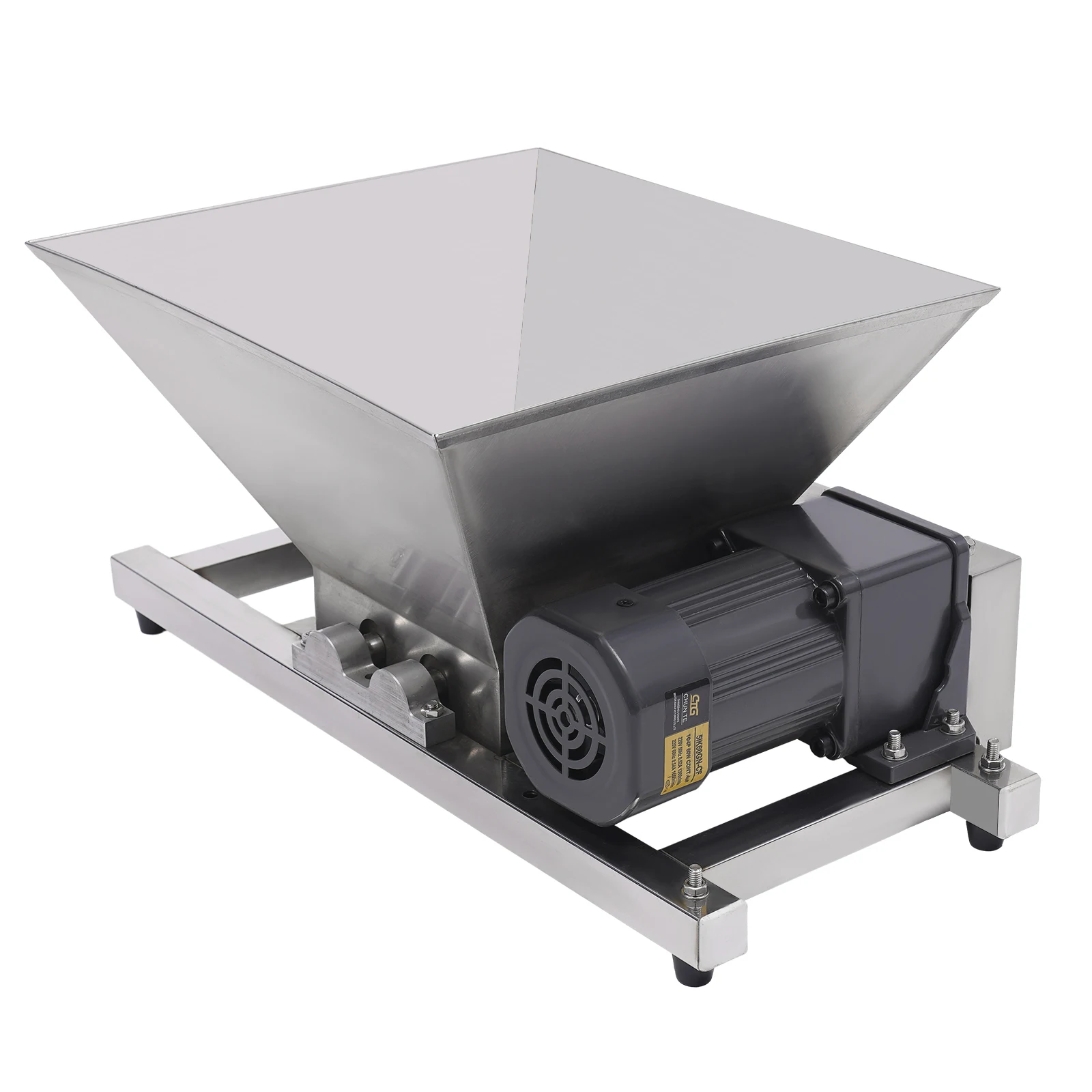 60W 220V Electric Grain Grinder Stainless Steel 4L/1.06gal 44lbs/h Rice Corn Grinding Machine