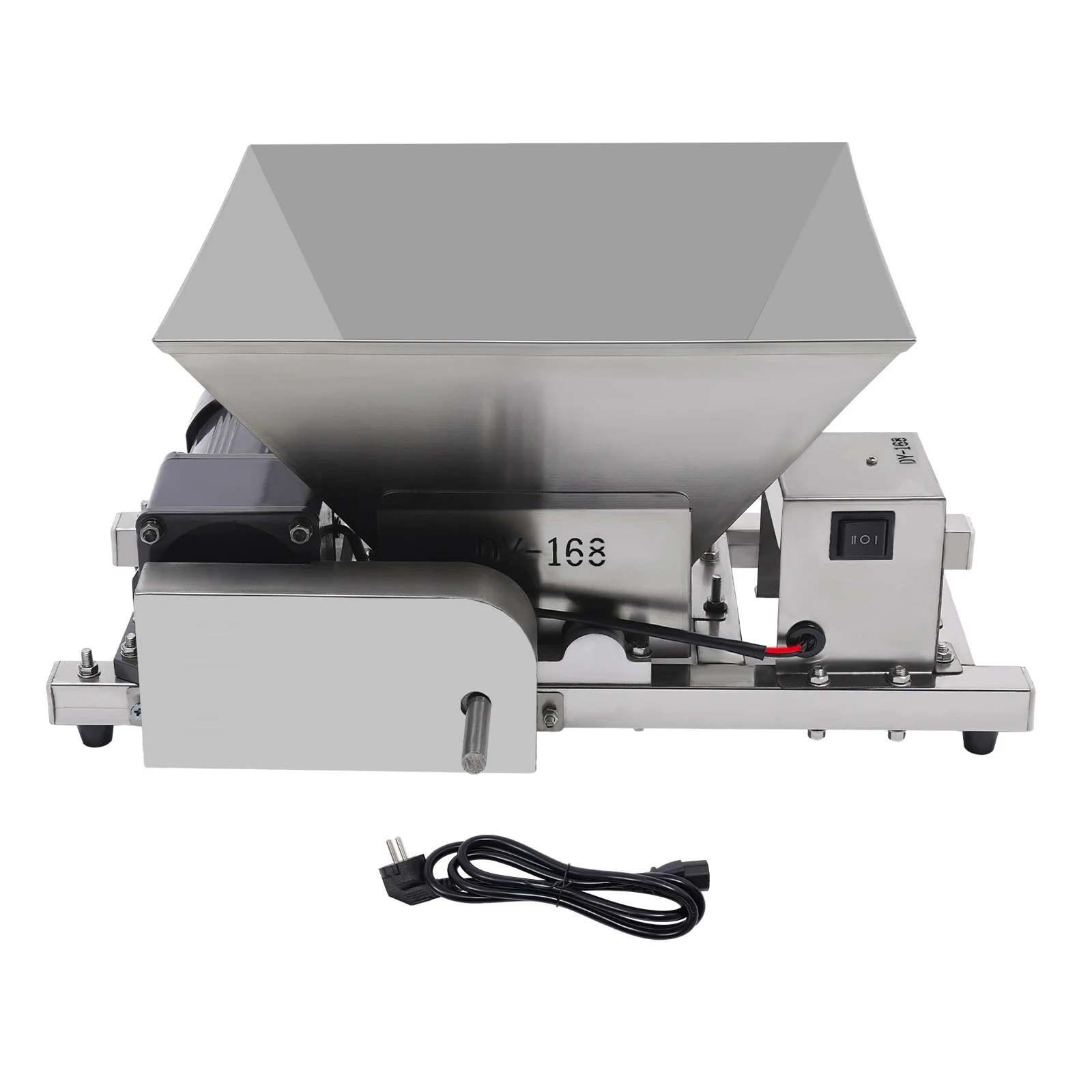60W 220V Electric Grain Grinder Stainless Steel 4L/1.06gal 44lbs/h Rice Corn Grinding Machine