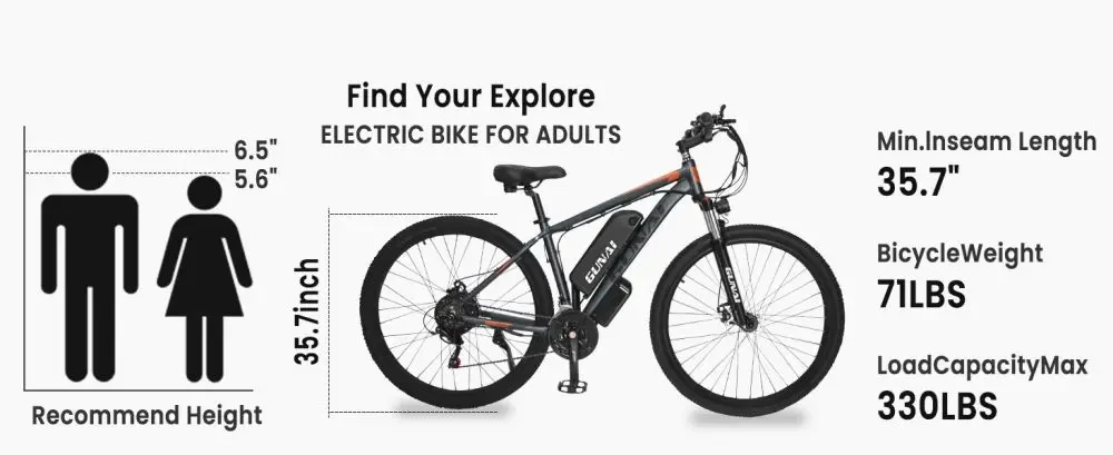 GUNAI GN29 rower elektryczny dla dorosłych 750W elektryczny rower szosowy 48V 15Ah MTB E-Bike 29 "rower górski 50 km/h maksymal
