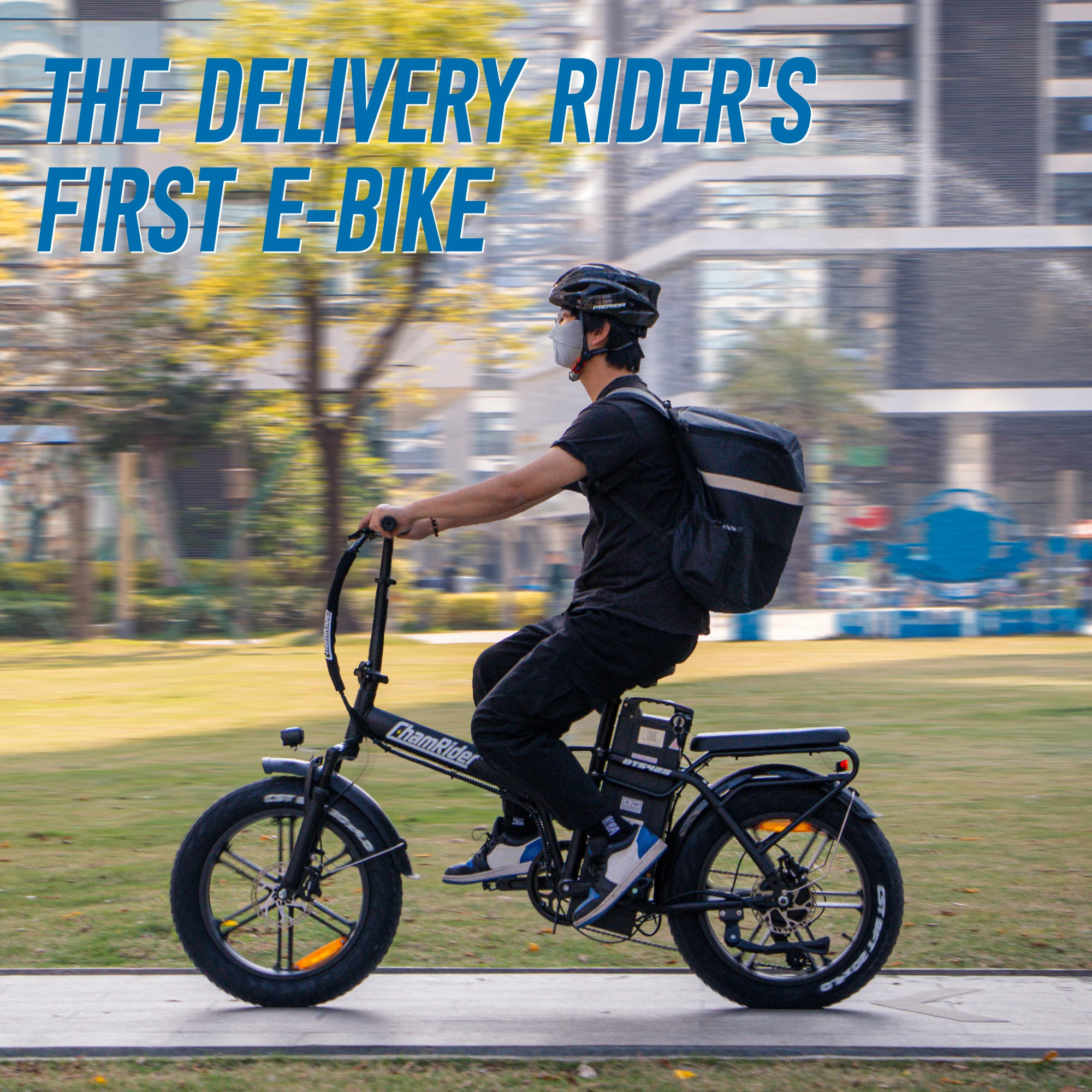 ChamRider DTS425 Ebike 48V25AH Battery 125KM Range 750W Power Best Value Choice for European Food Delivery Riders Electric Bike