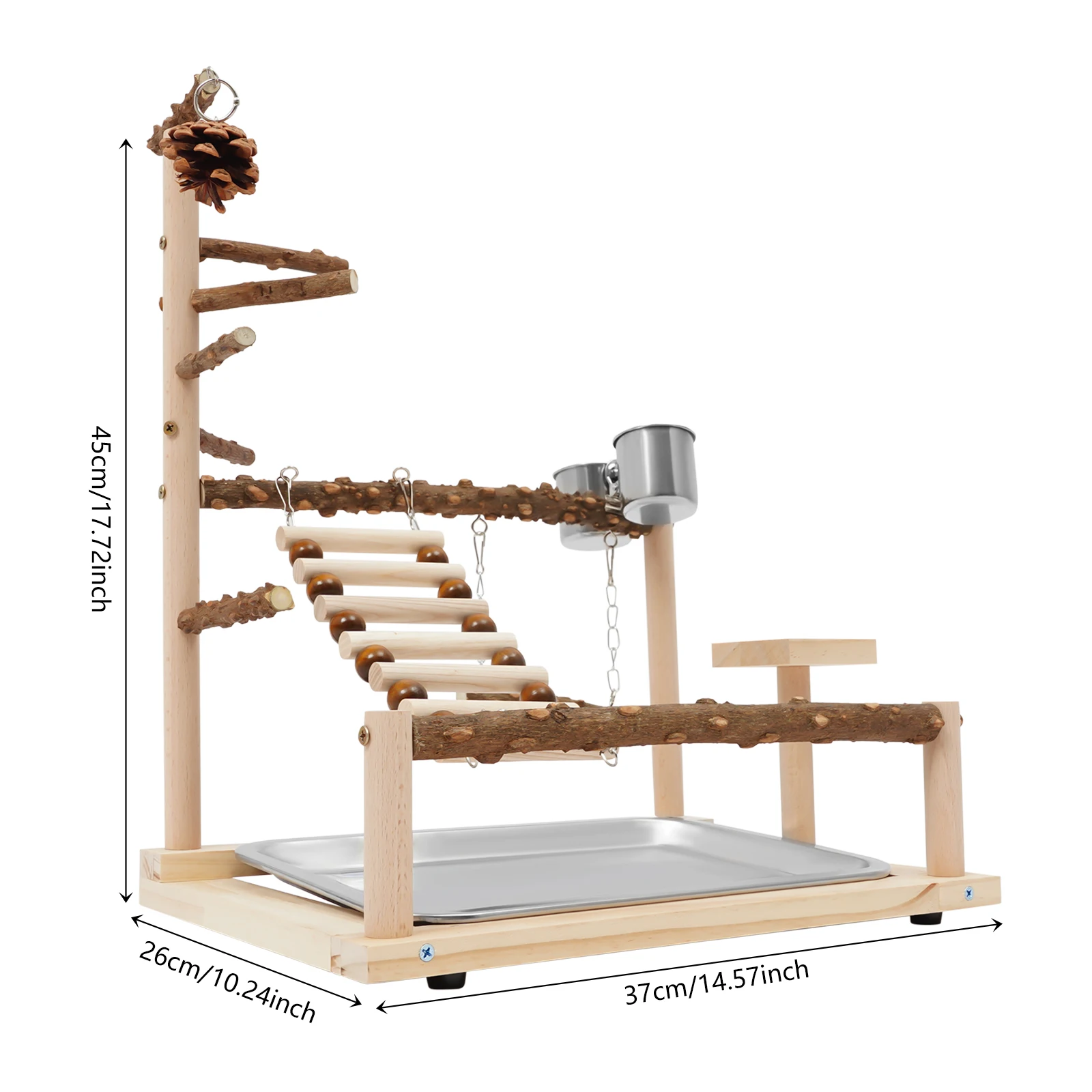 Wooden Bird Playground, Bird Playground, Parrot Playground