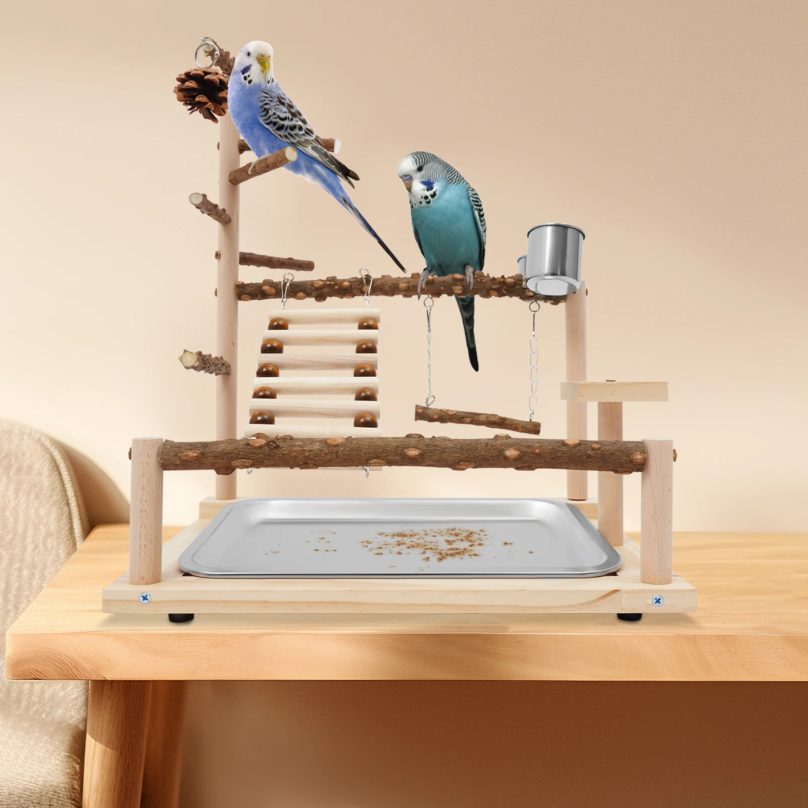 Wooden Bird Playground, Bird Playground, Parrot Playground