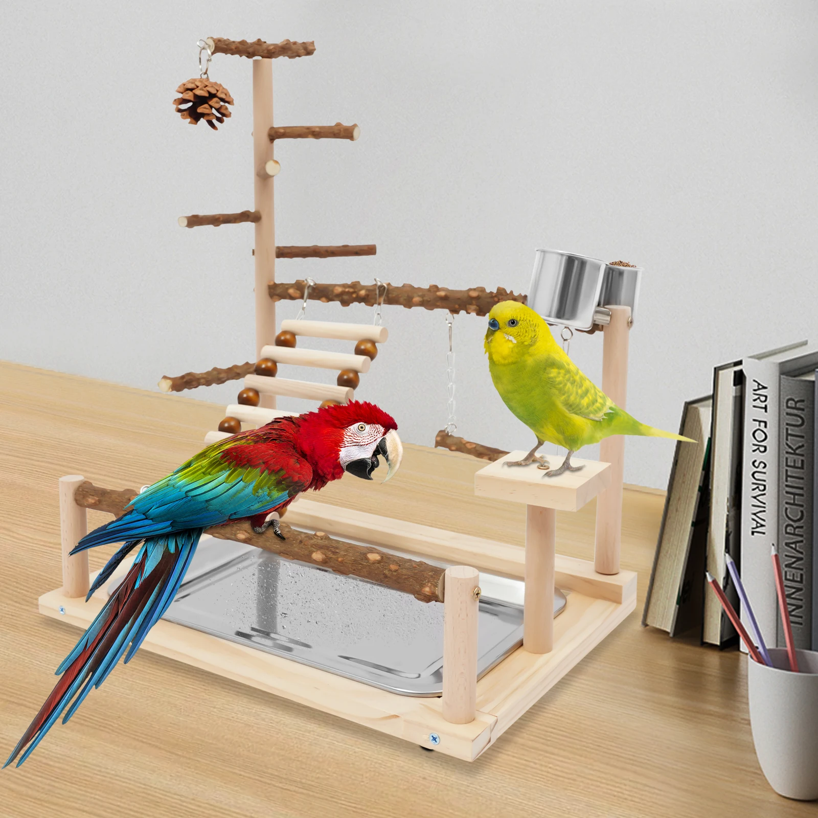 Wooden Bird Playground, Bird Playground, Parrot Playground